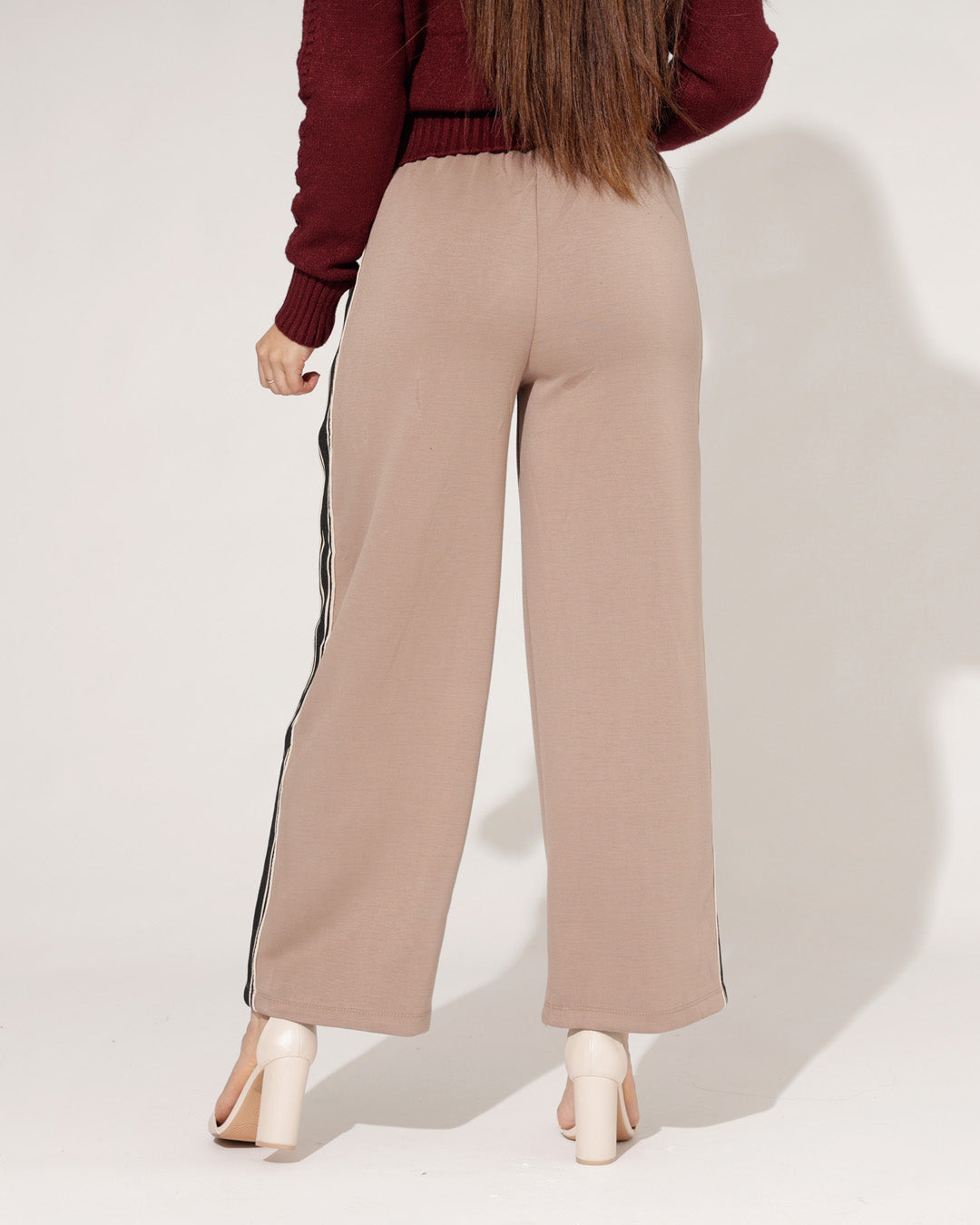 Wijde broek Bella Taupe