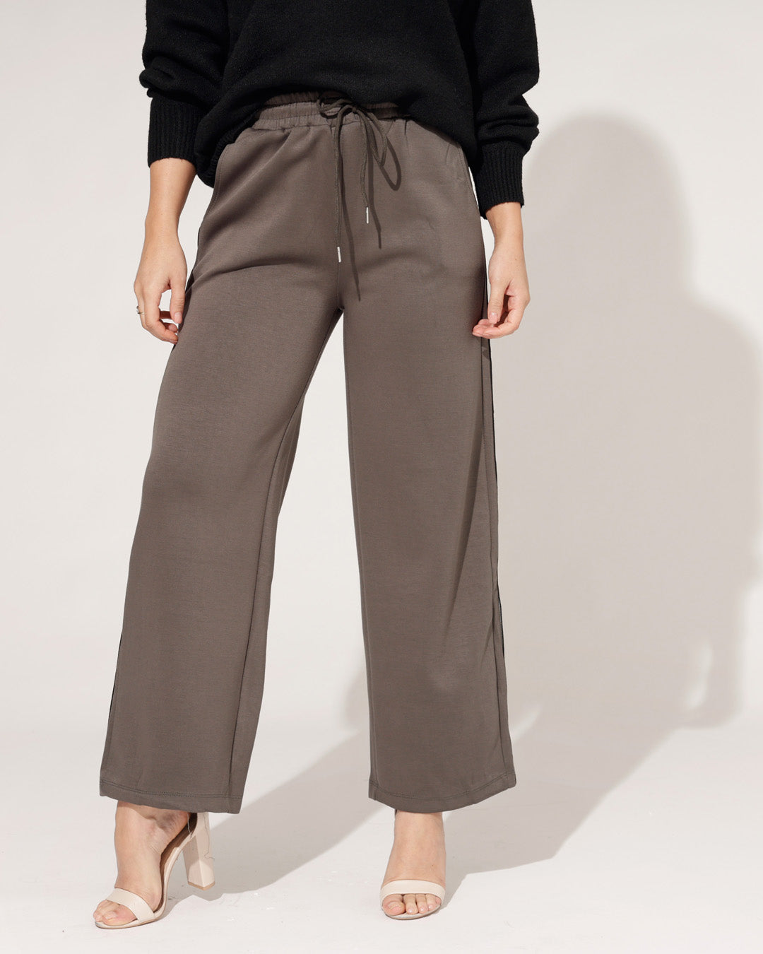 Wijde broek Mella Donkergroen