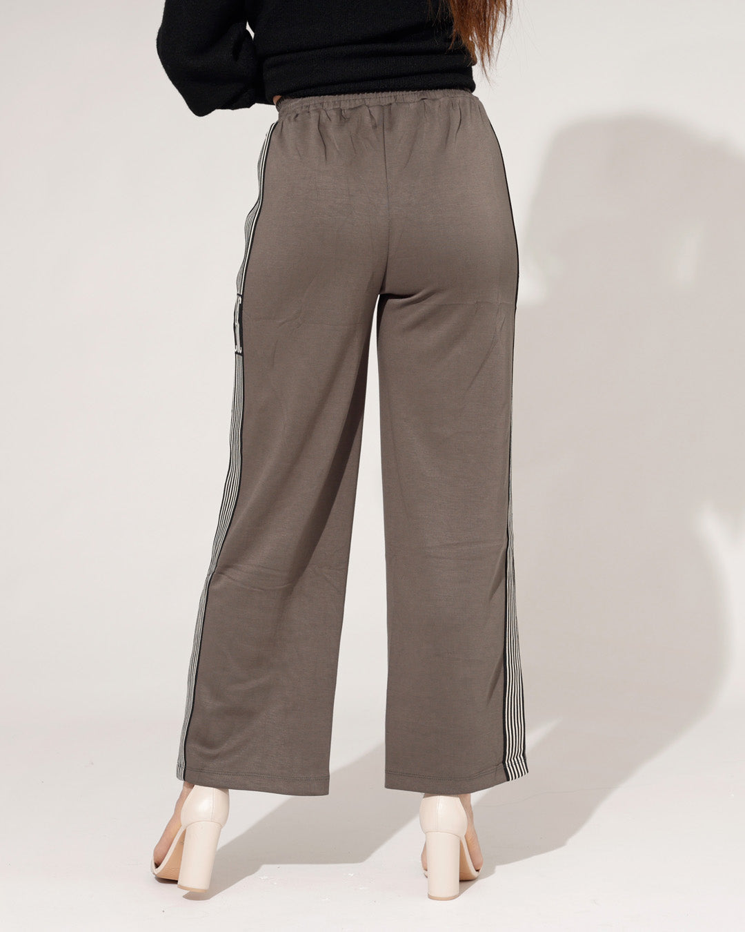 Wijde broek Mella Donkergroen