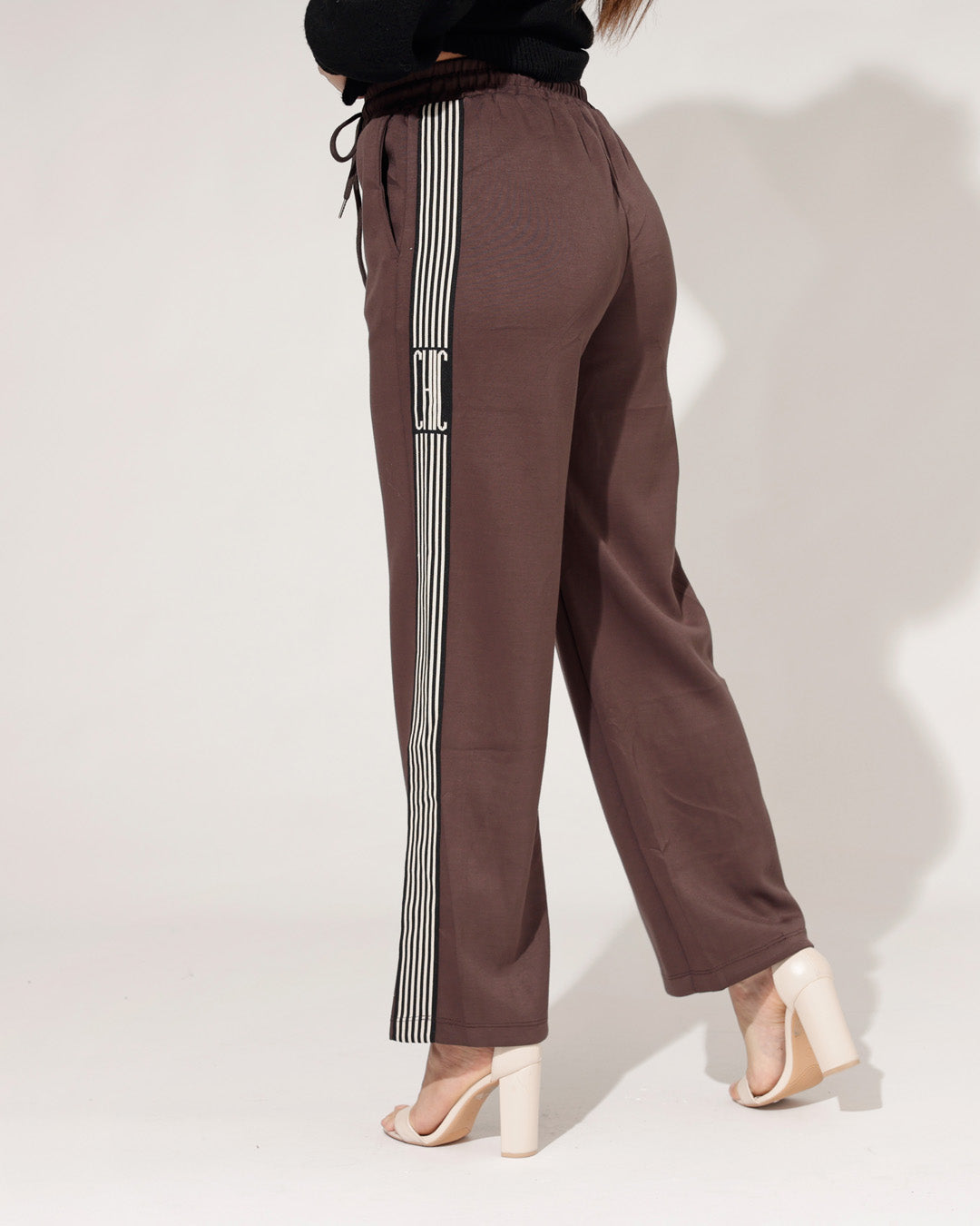 Wijde broek Mella Donkerbruin