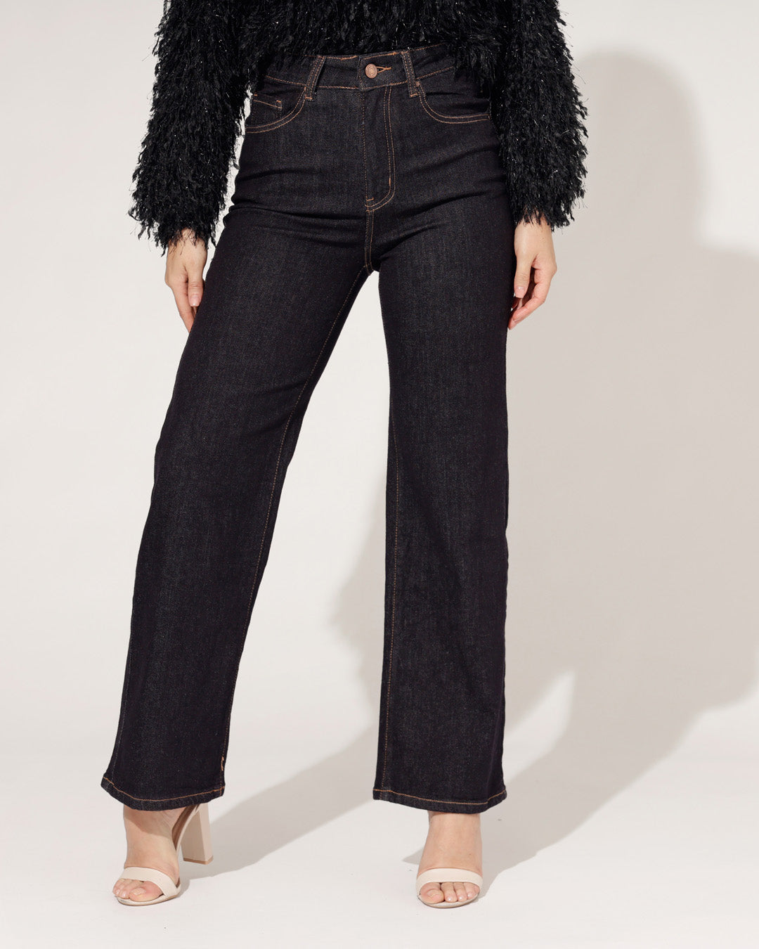 Redseventy | Wide leg jeans Kirsten-12 Donkerblauw