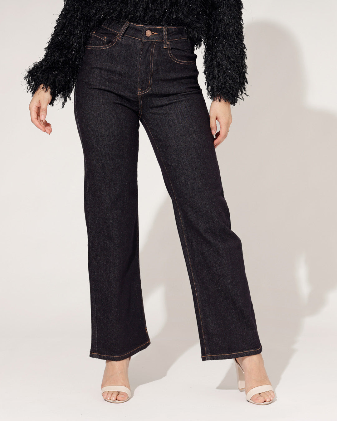 Redseventy | Wide leg jeans Kirsten-12 Donkerblauw
