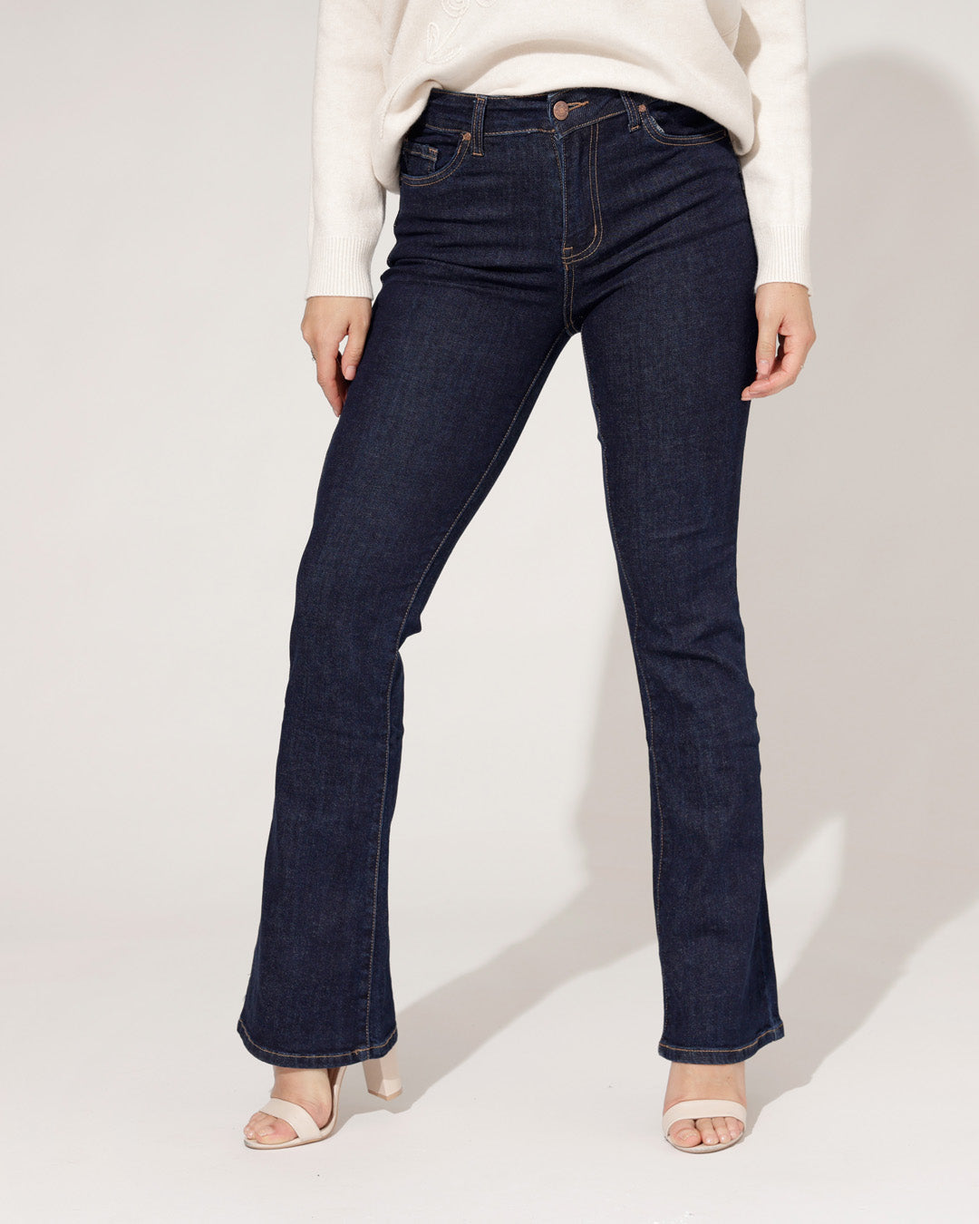 Redseventy | Flared jeans Jelle-12 Blauw