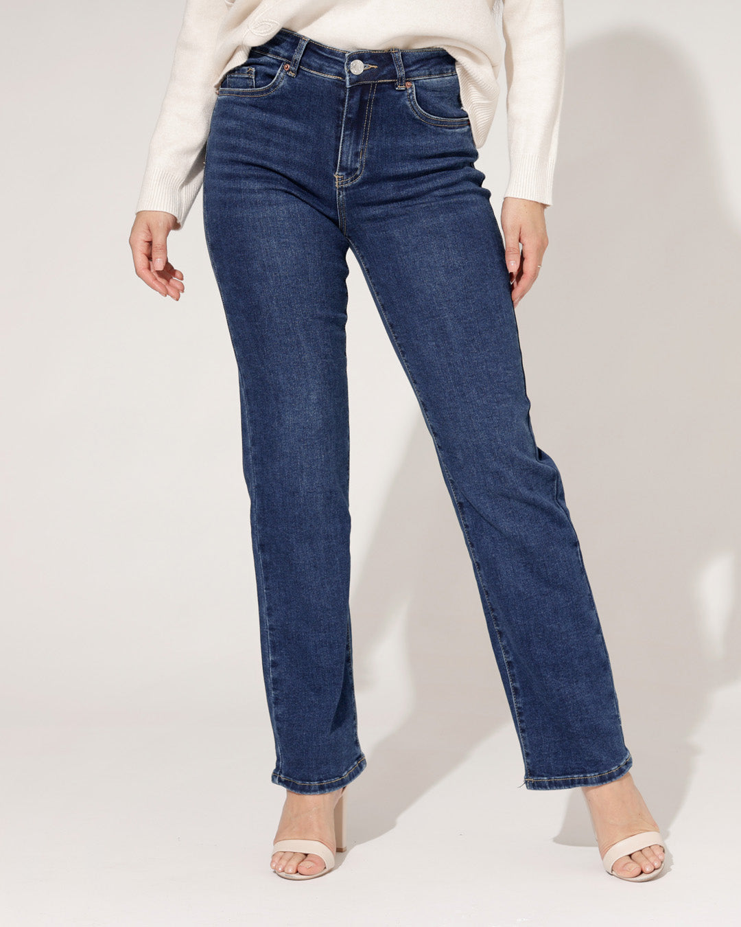 Norfy | Straight jeans Yara-1 Blauw