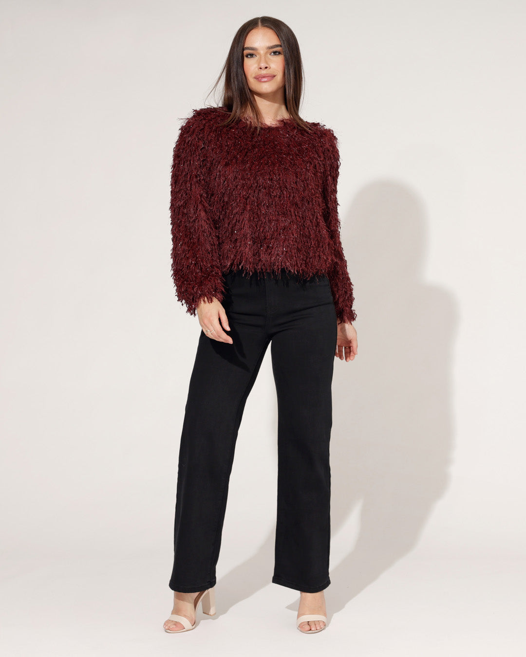 Redseventy | Wide leg jeans Kirsten-2 Zwart