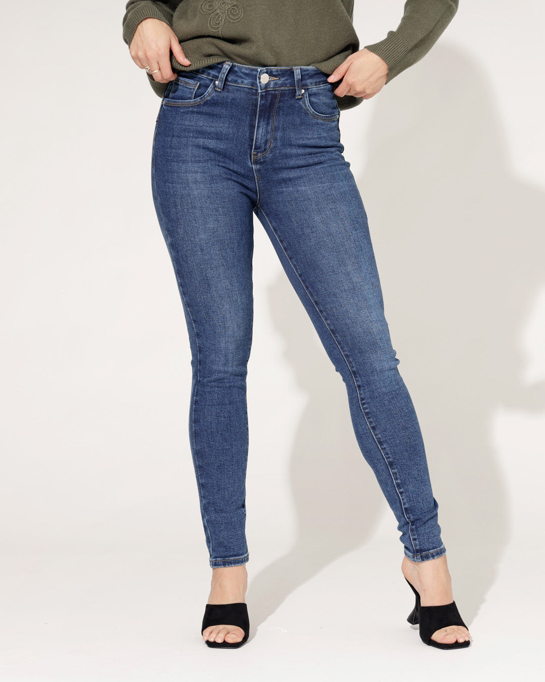 Goodies | Skinny jeans Karen Donkerblauw