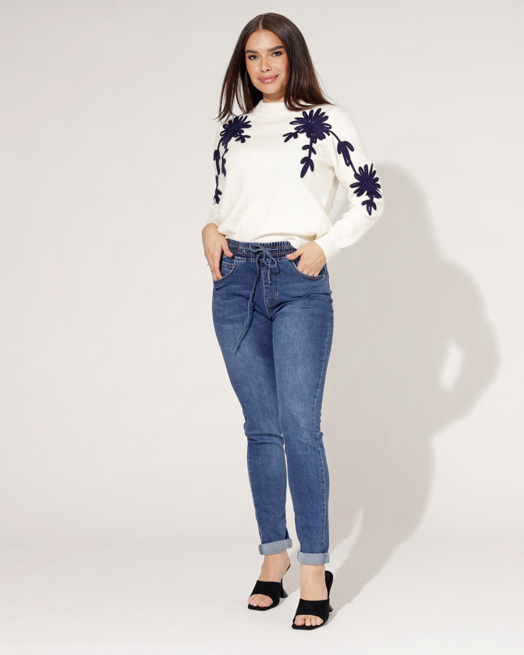 Miss RJ | Mom jeans Bibi Blauw