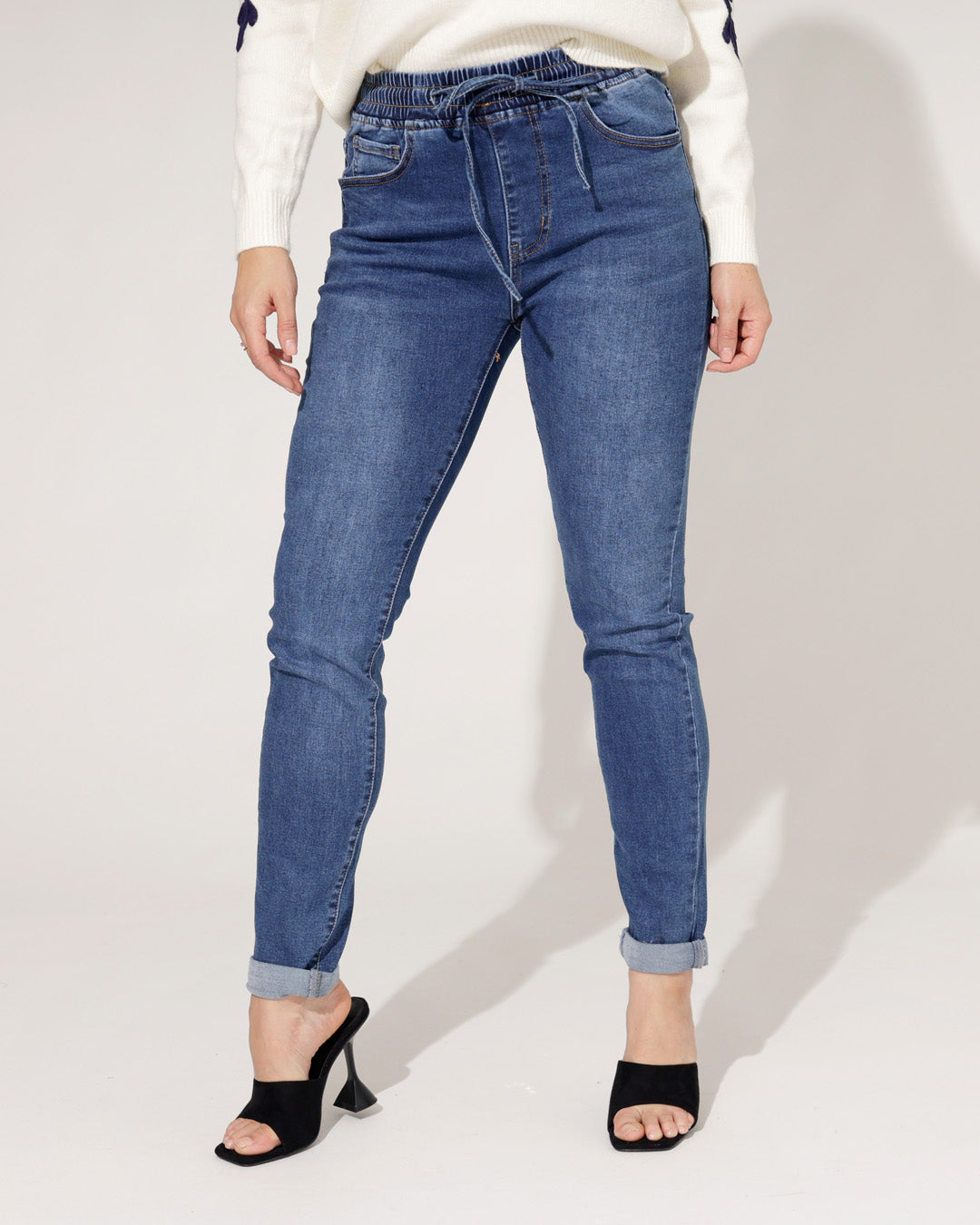 Miss RJ | Mom jeans Bibi Blauw