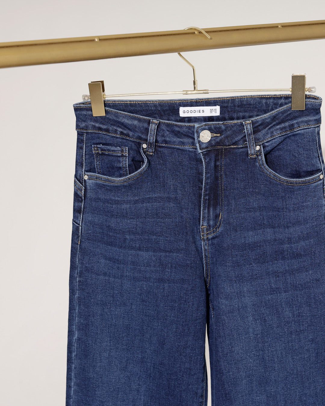 Goodies | Wide leg jeans Selena Donkerblauw