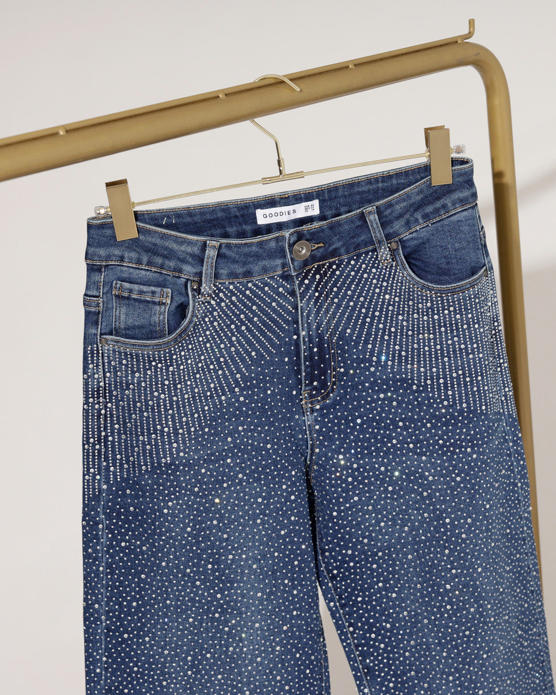 Goodies | Wide leg jeans Merel Donkerblauw