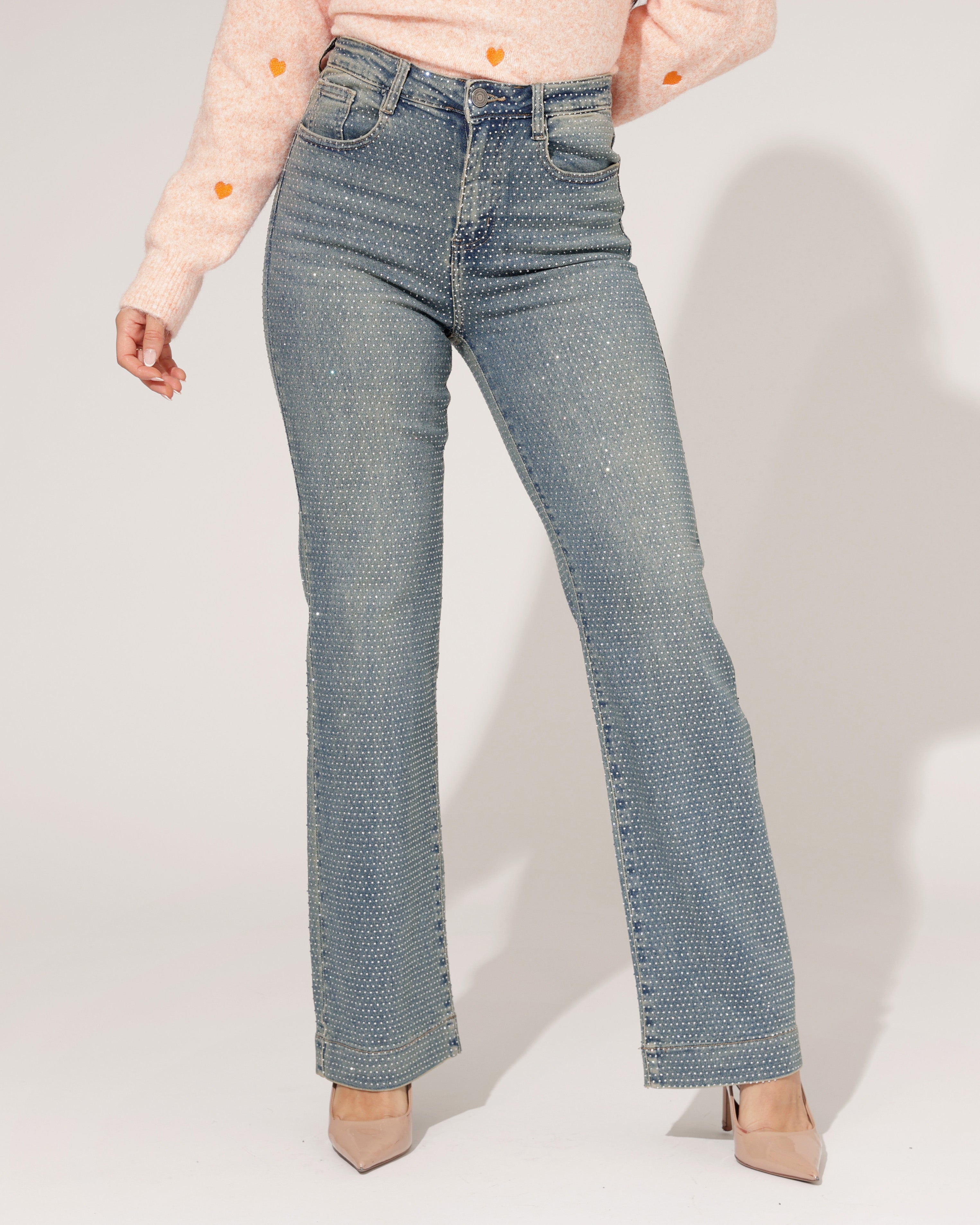 Folyrose | Straight jeans Reza Blauw