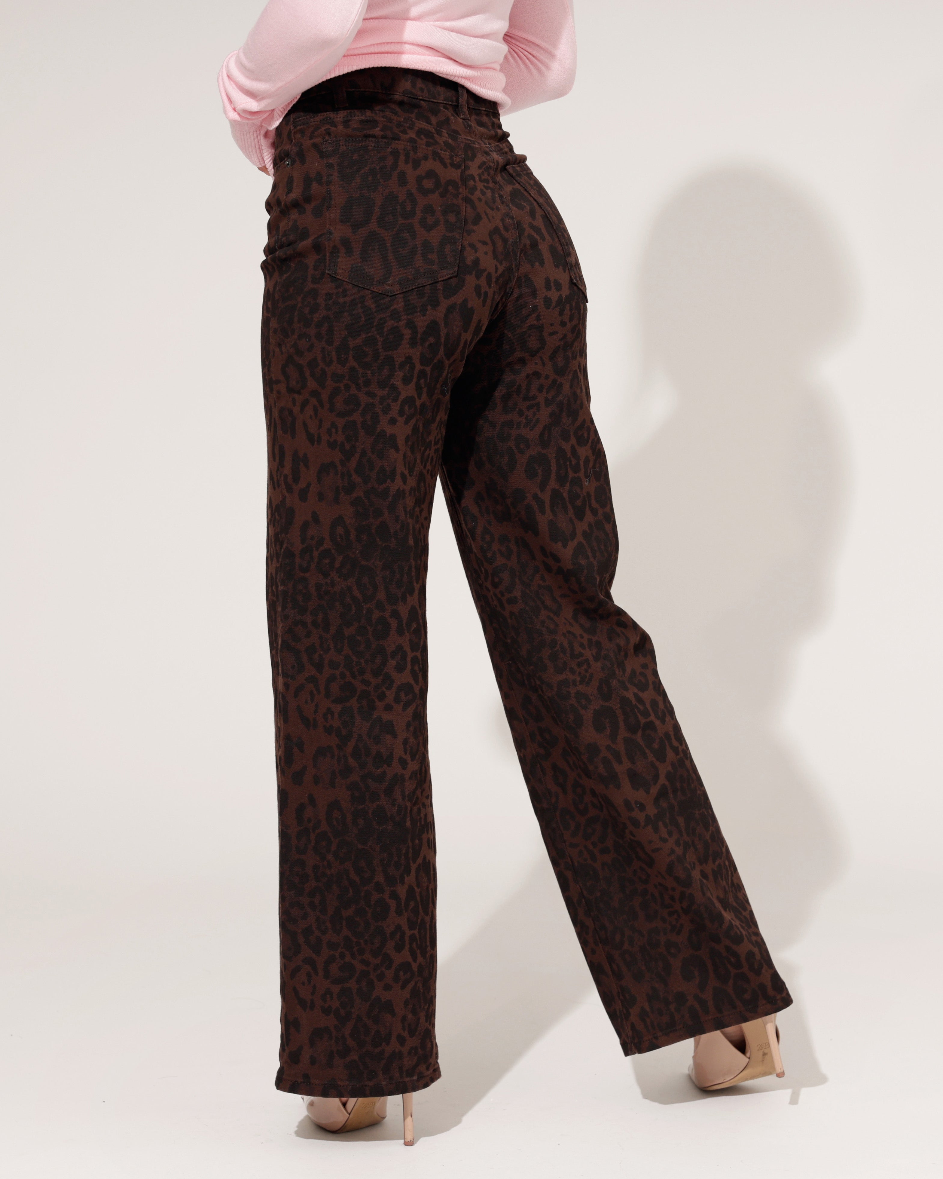 Laulia | Straight jeans Minnie Donkerbruin