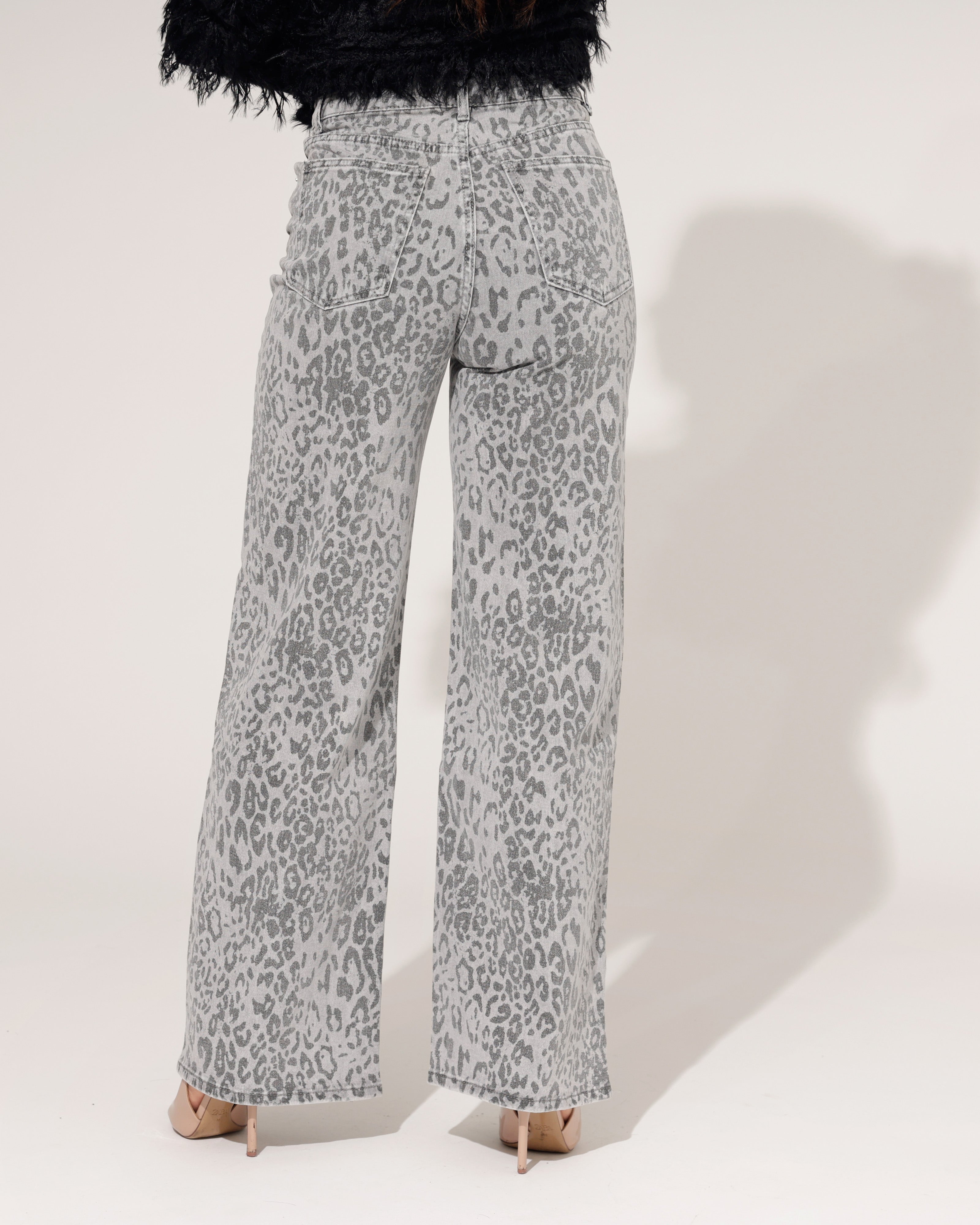 Laulia | Wide leg jeans Joey-2 Grijs