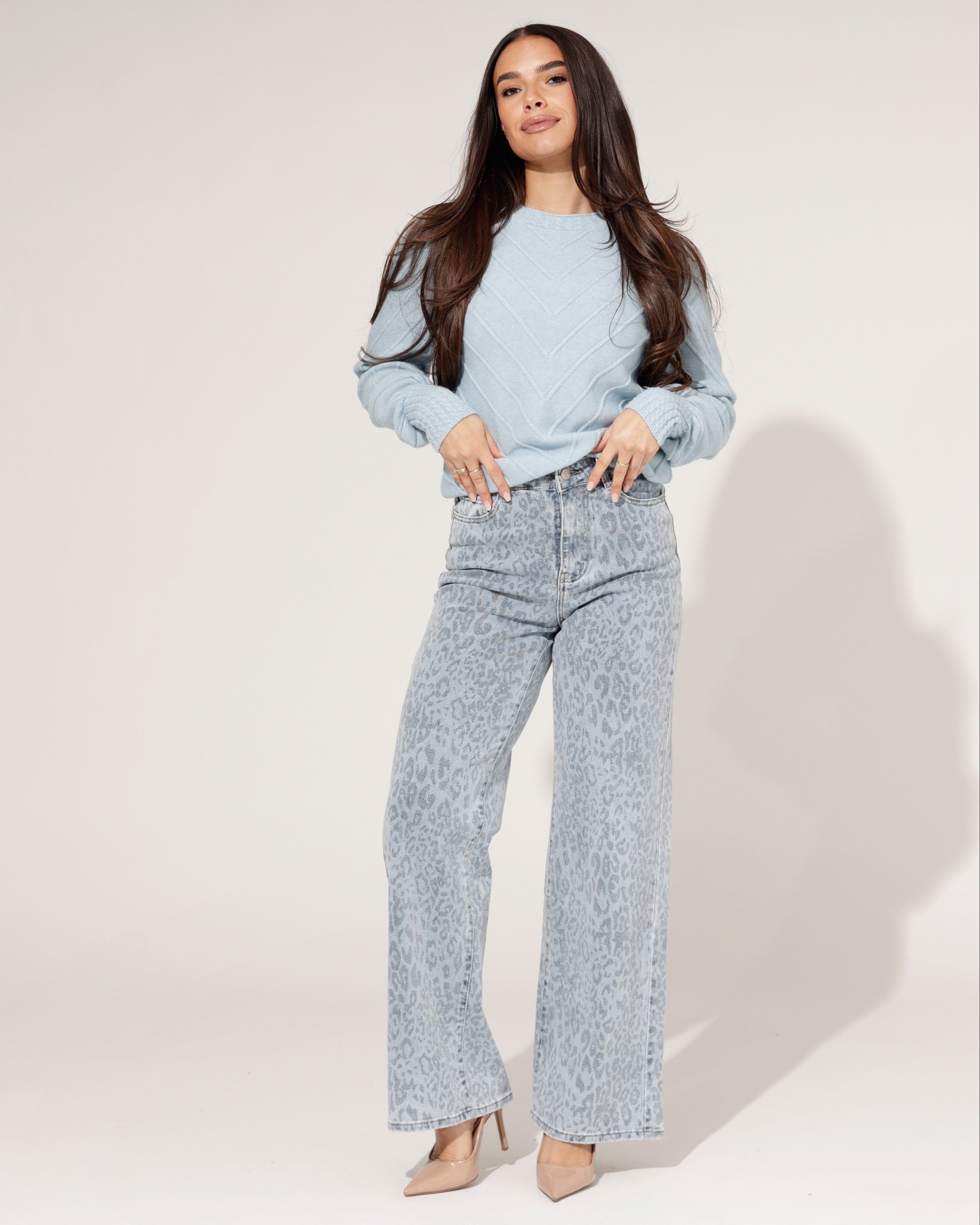 Laulia | Wide leg jeans Joey-1 Lichtblauw