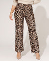 Wide Leg broek Quinn Panter Bruin