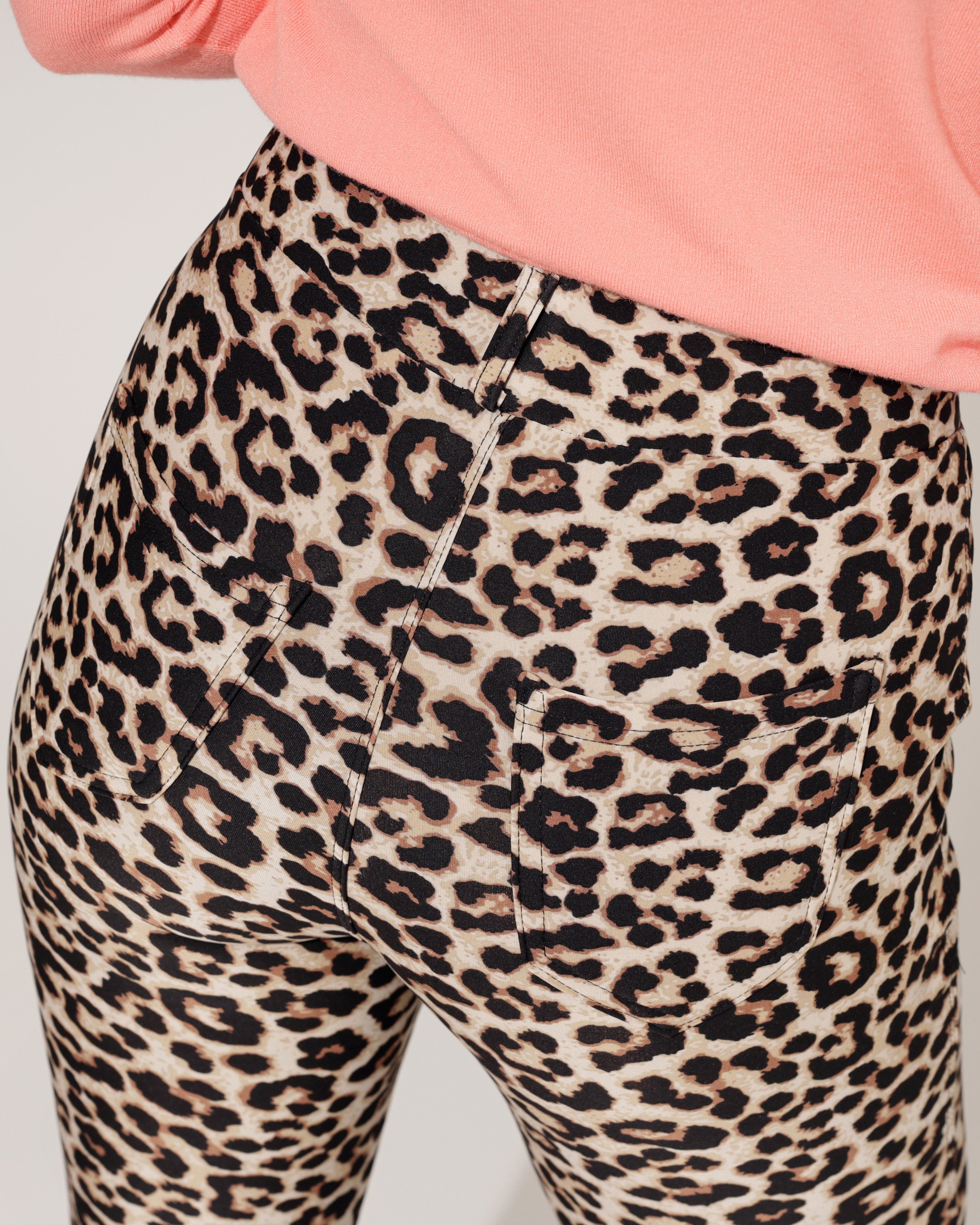Flared broek Nora Panter Zwart