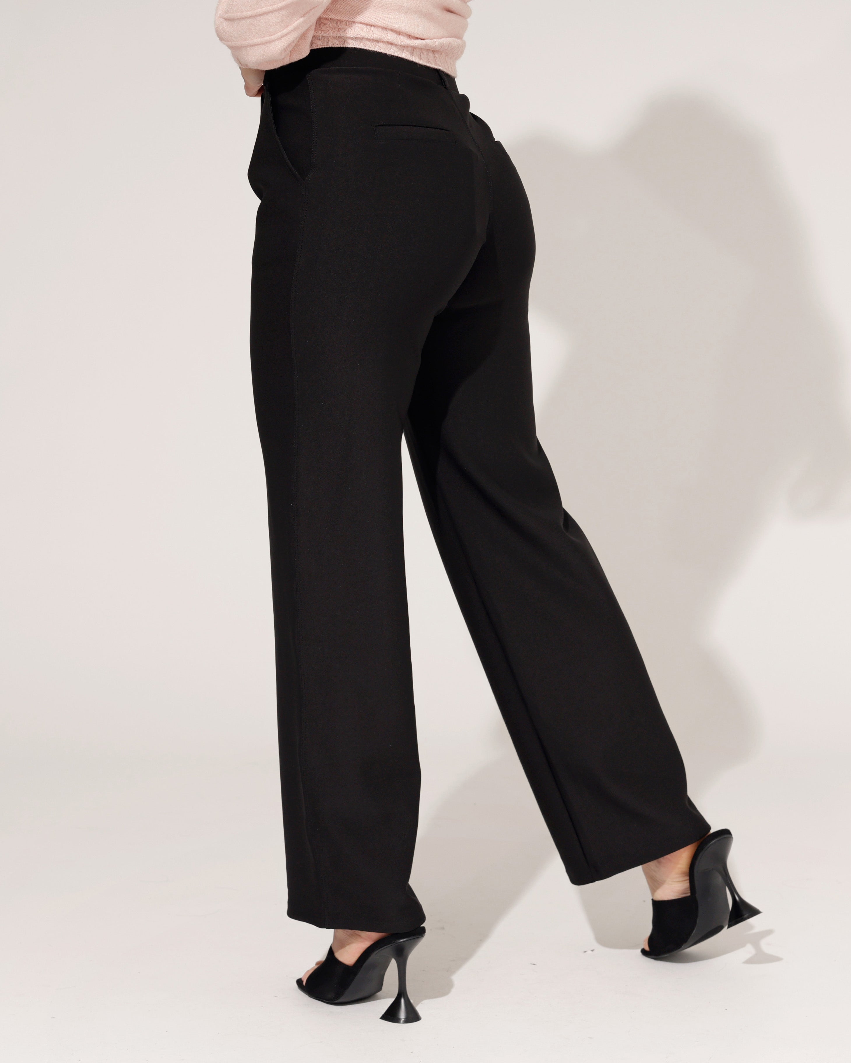 Yu & Me | Wide leg broek Romee Zwart