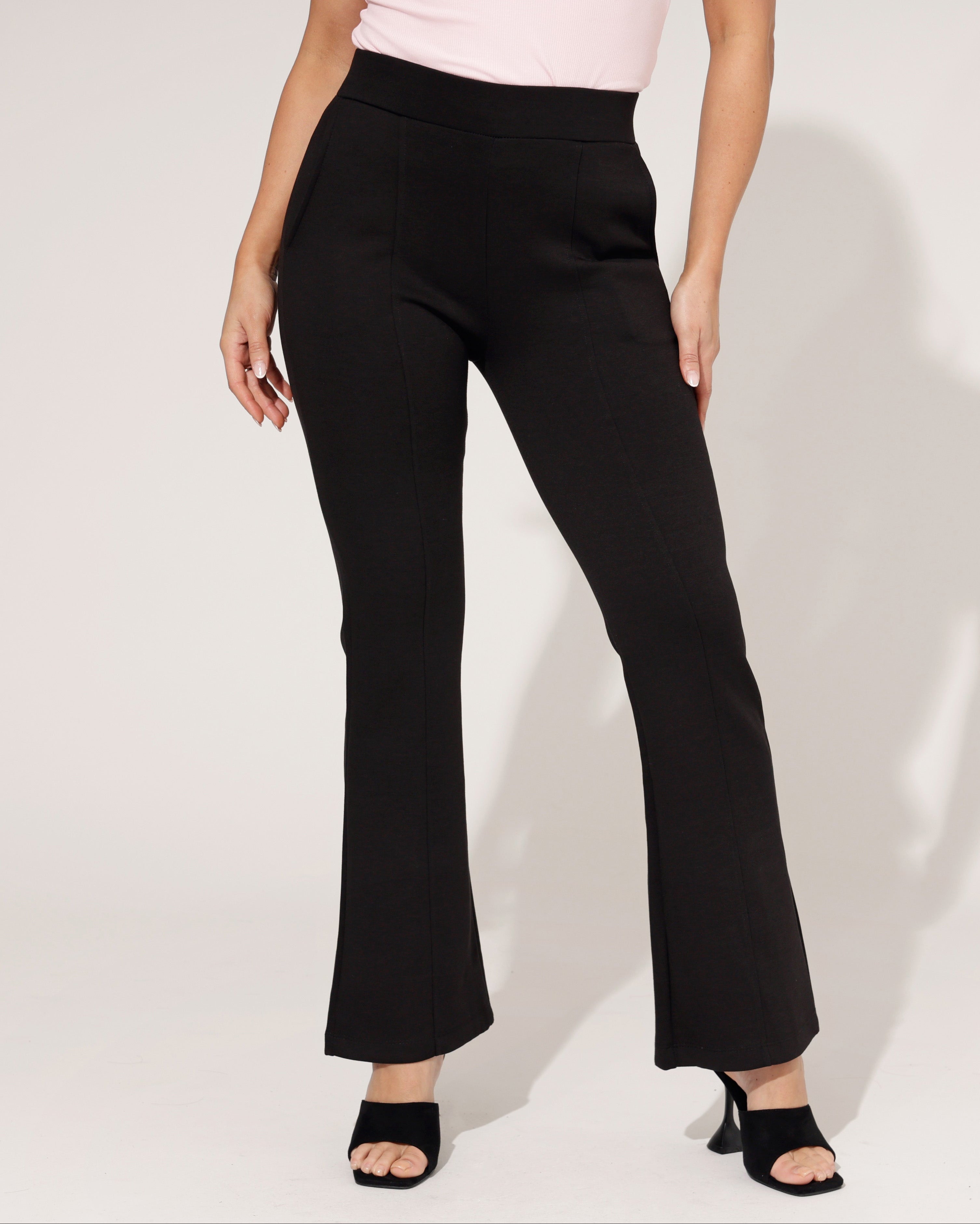 Flared broek Liza Zwart