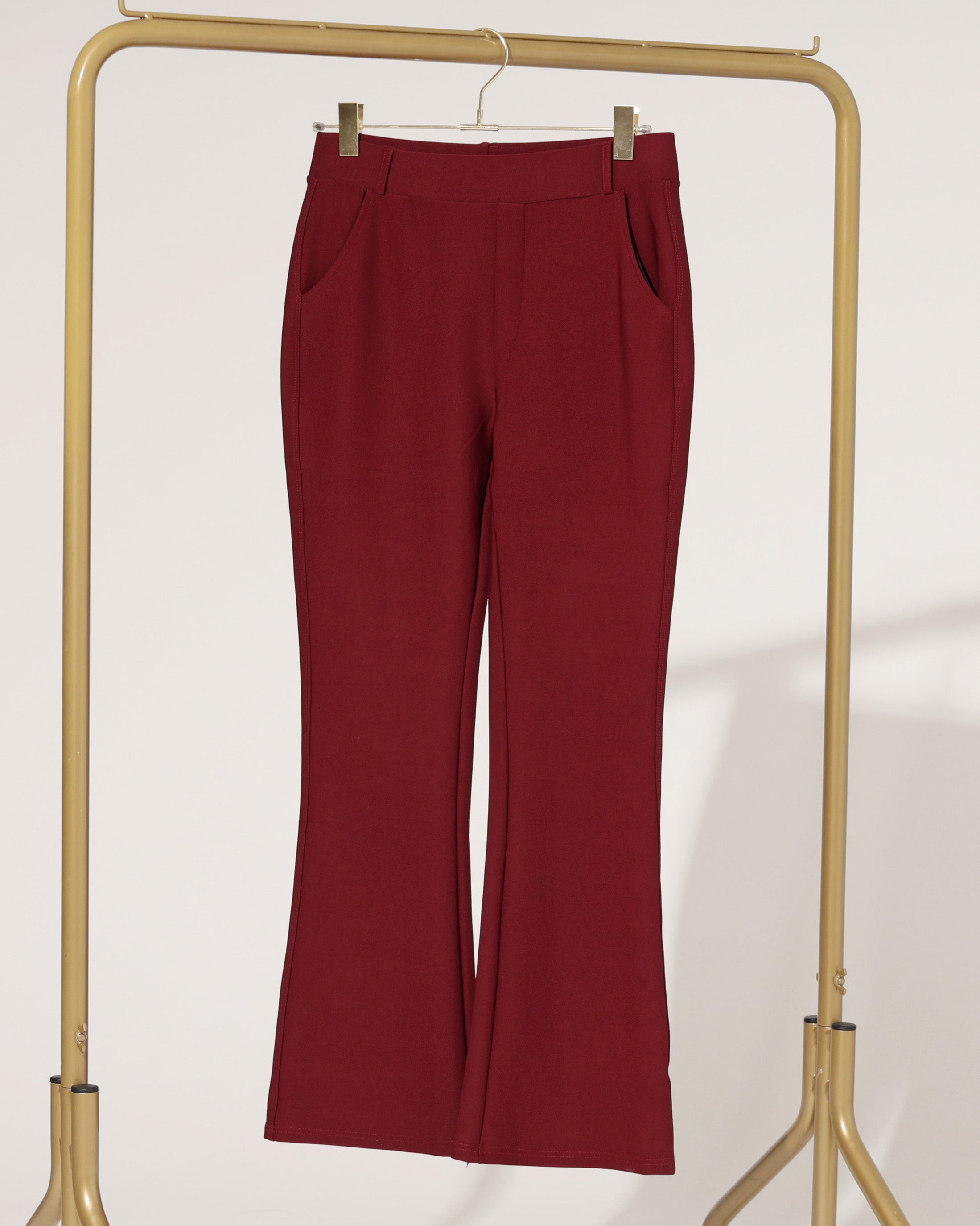 Flared broek Nora Bordeaux