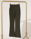 Flared broek Nora Donkergroen