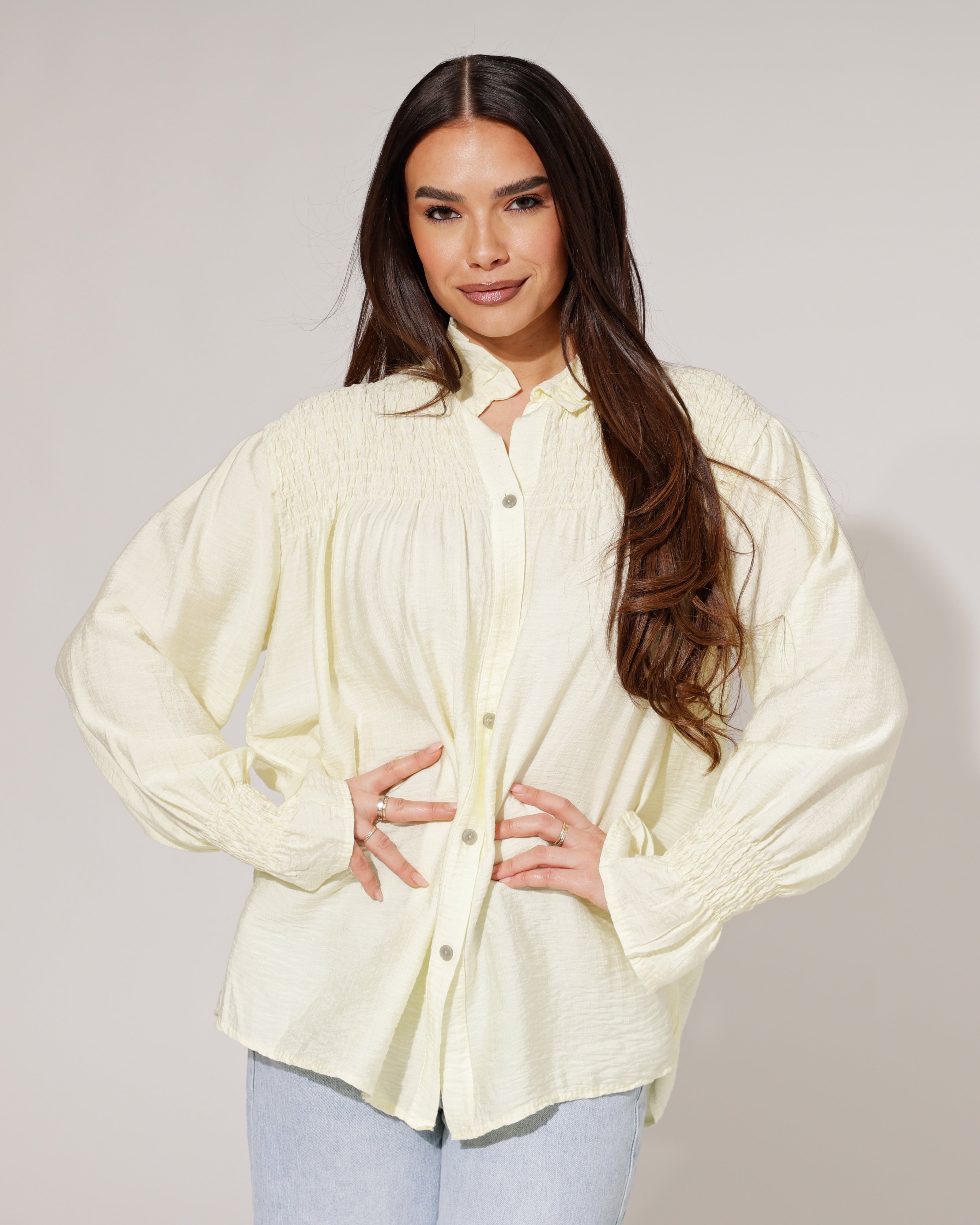 Blouse smock Loïs Geel