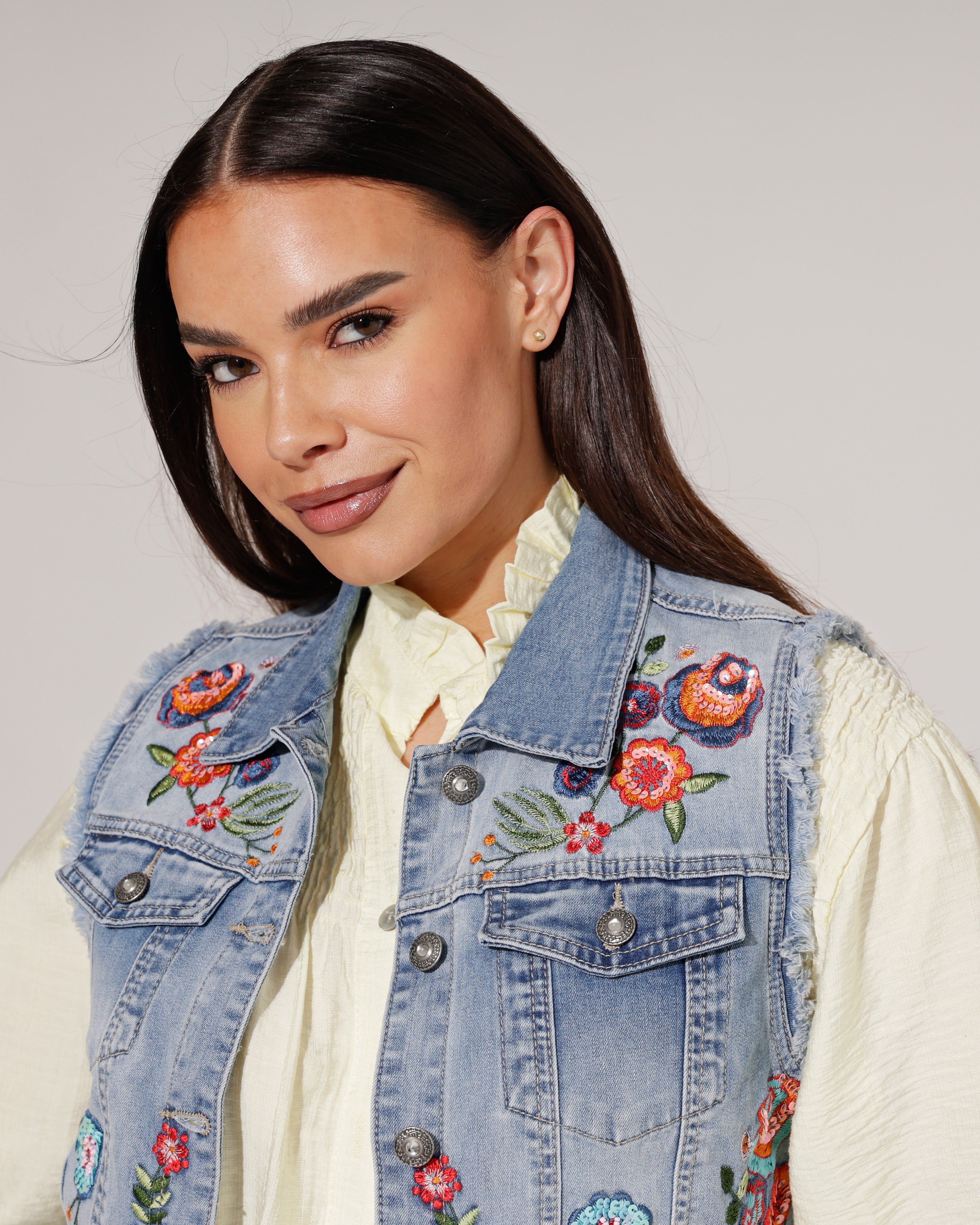 ZAC & ZOE | Spijkergilet Noor Blauw