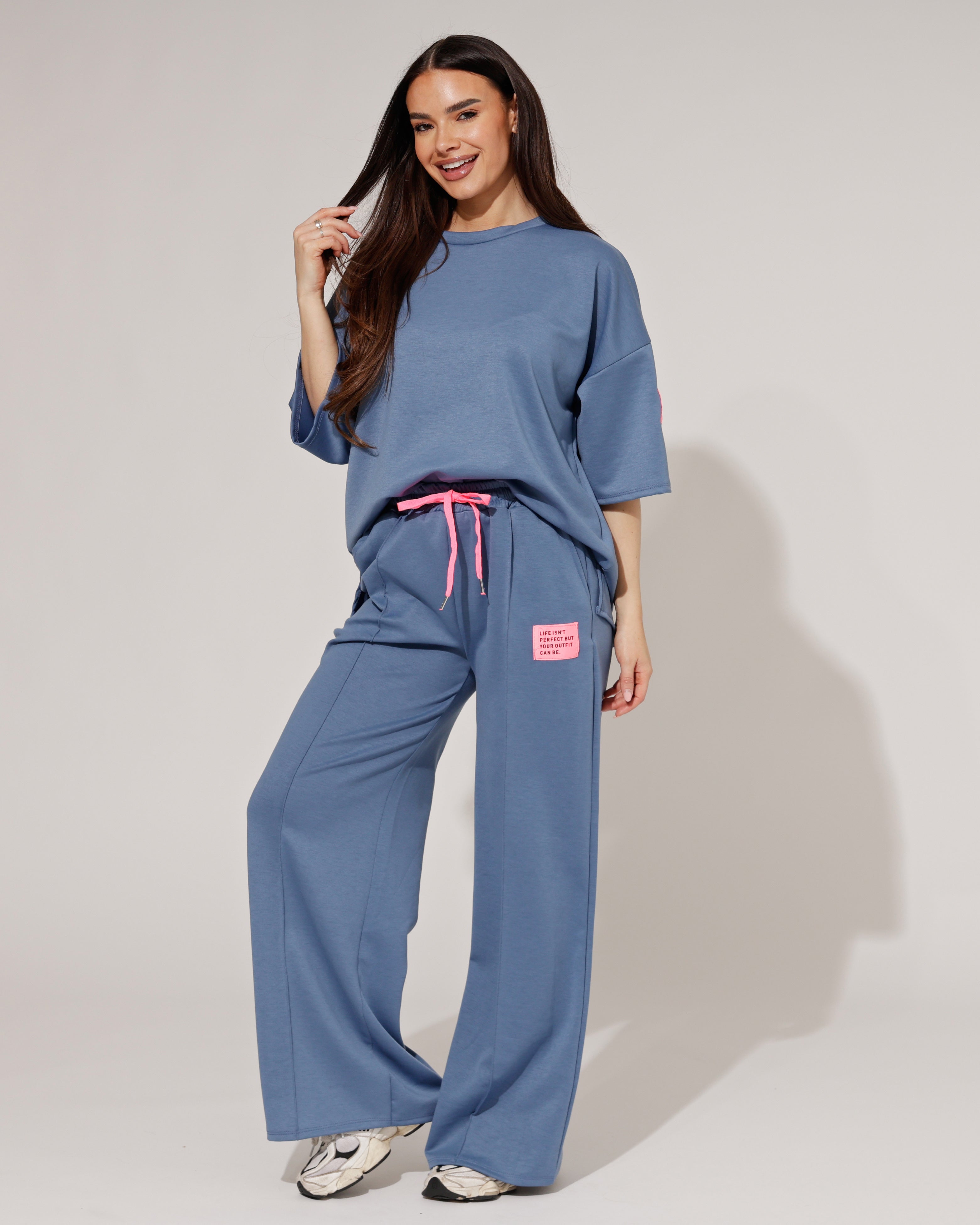 Huispak isn't Perfect korte mouwen Blauw