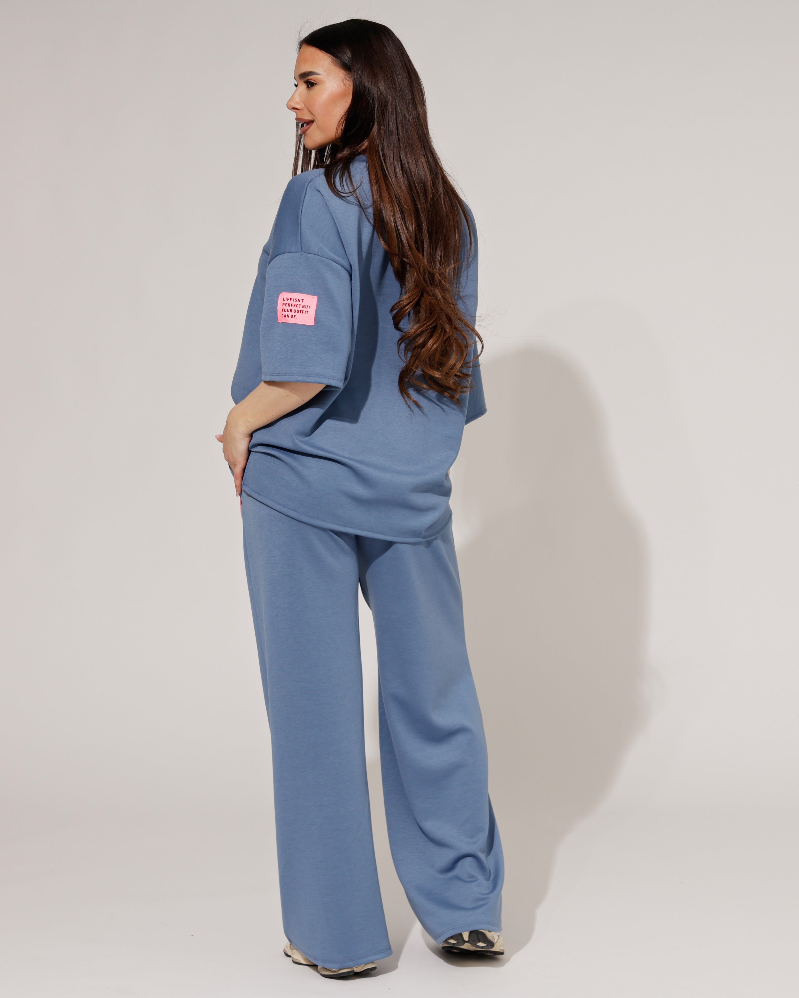 Huispak isn't Perfect korte mouwen Blauw