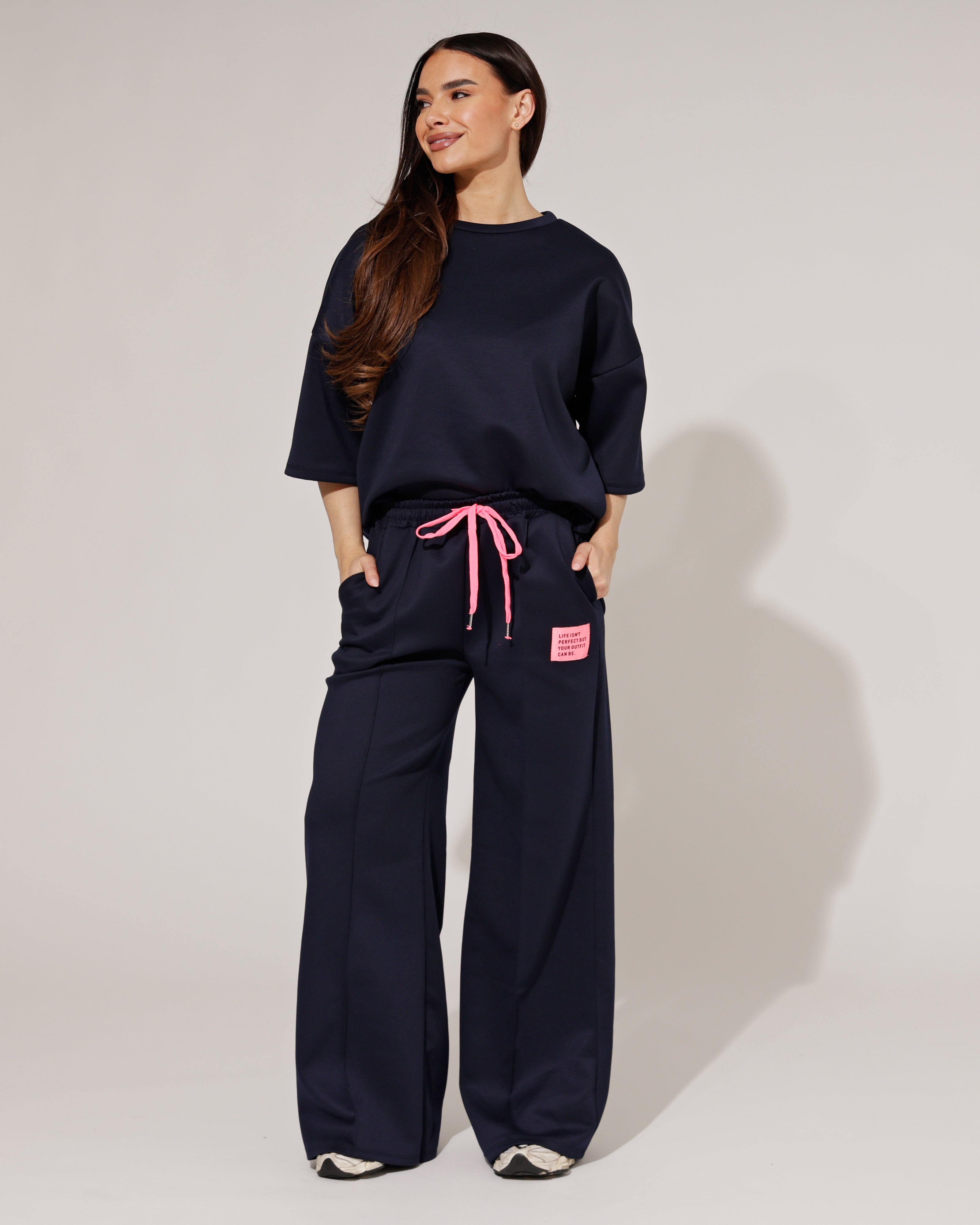 Huispak isn't Perfect korte mouwen Donkerblauw