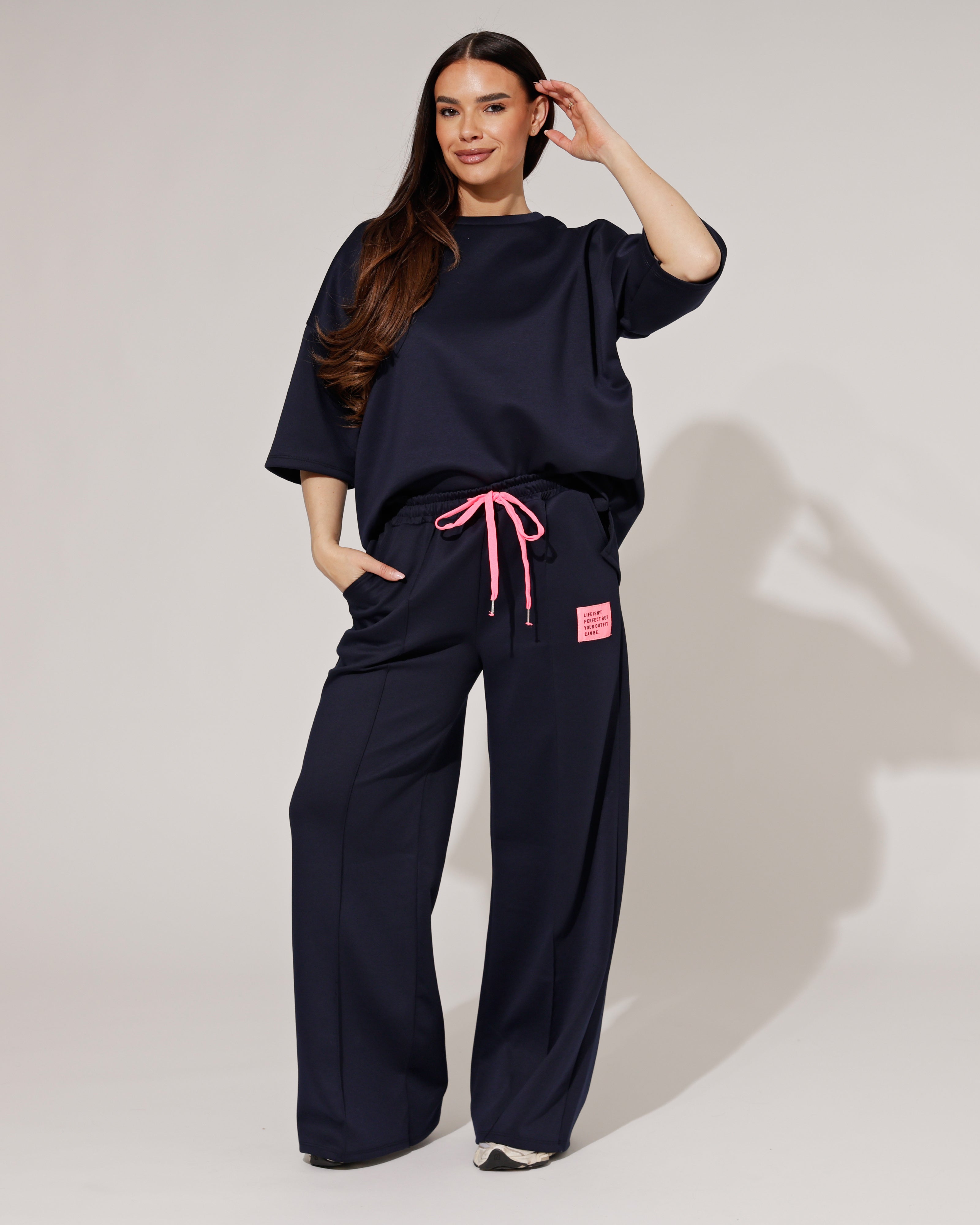 Huispak isn't Perfect korte mouwen Donkerblauw