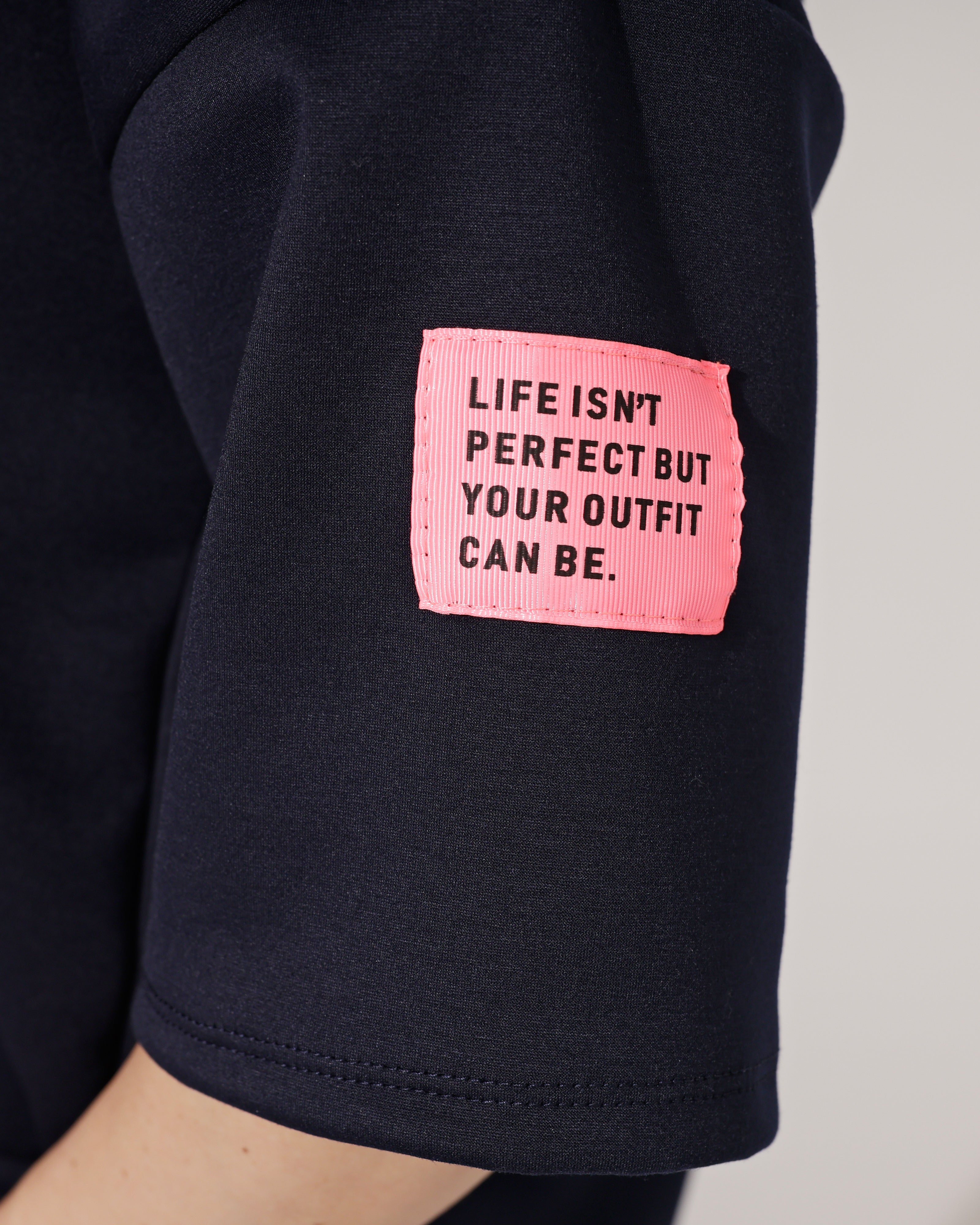 Huispak isn't Perfect korte mouwen Donkerblauw