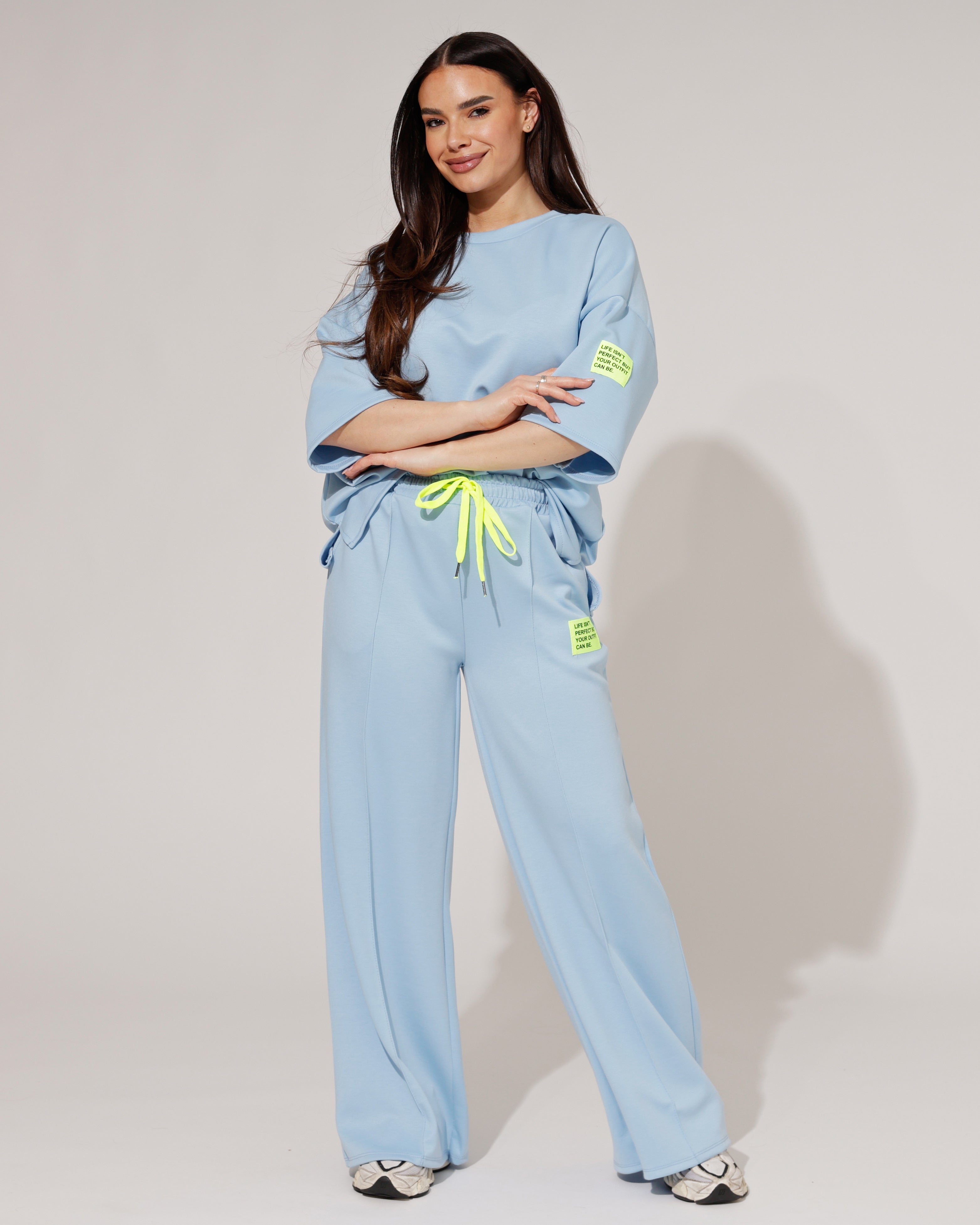 Huispak isn't Perfect korte mouwen Lichtblauw