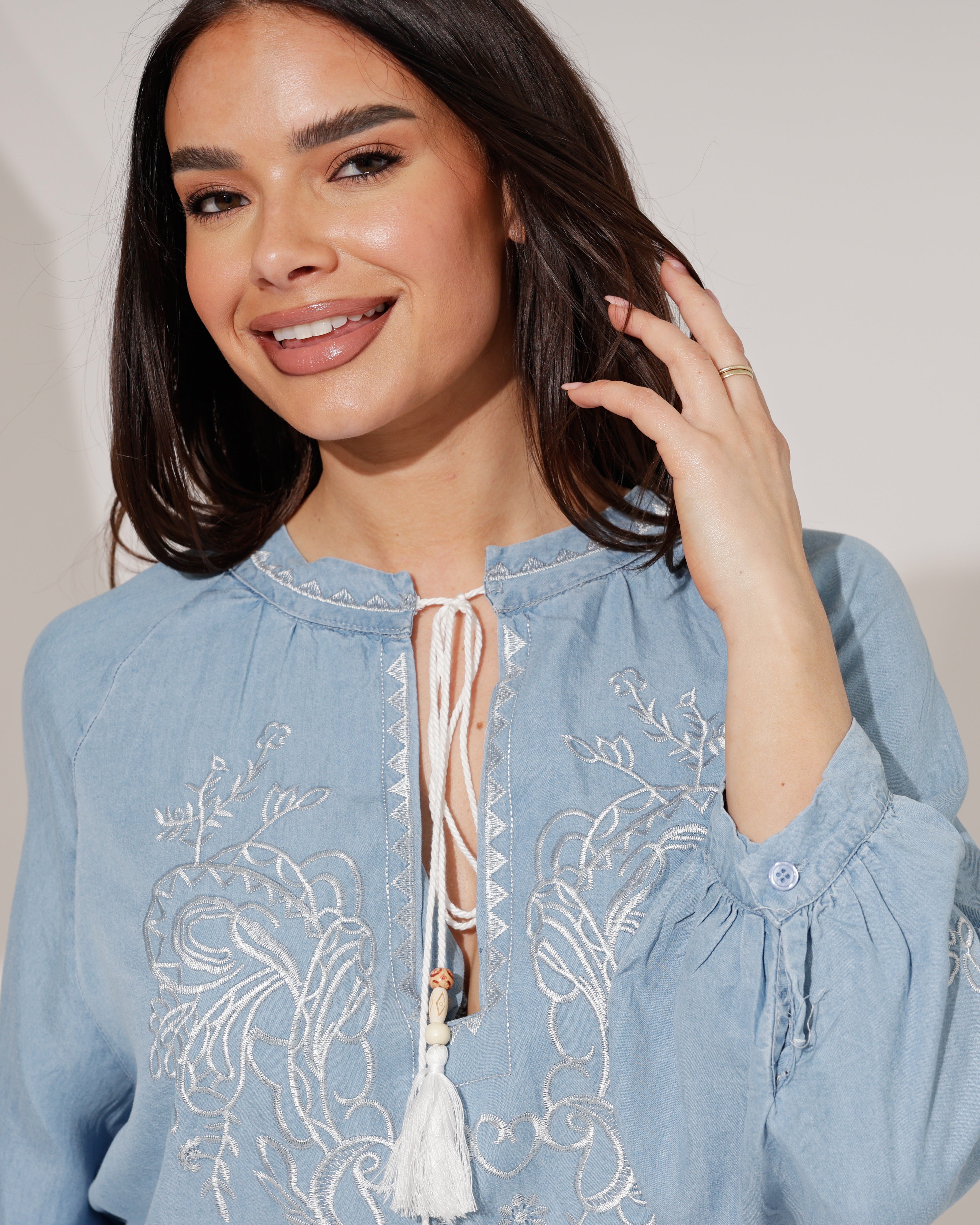 Blouse Liv Lichtblauw