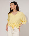 Top met knoop Sena Geel