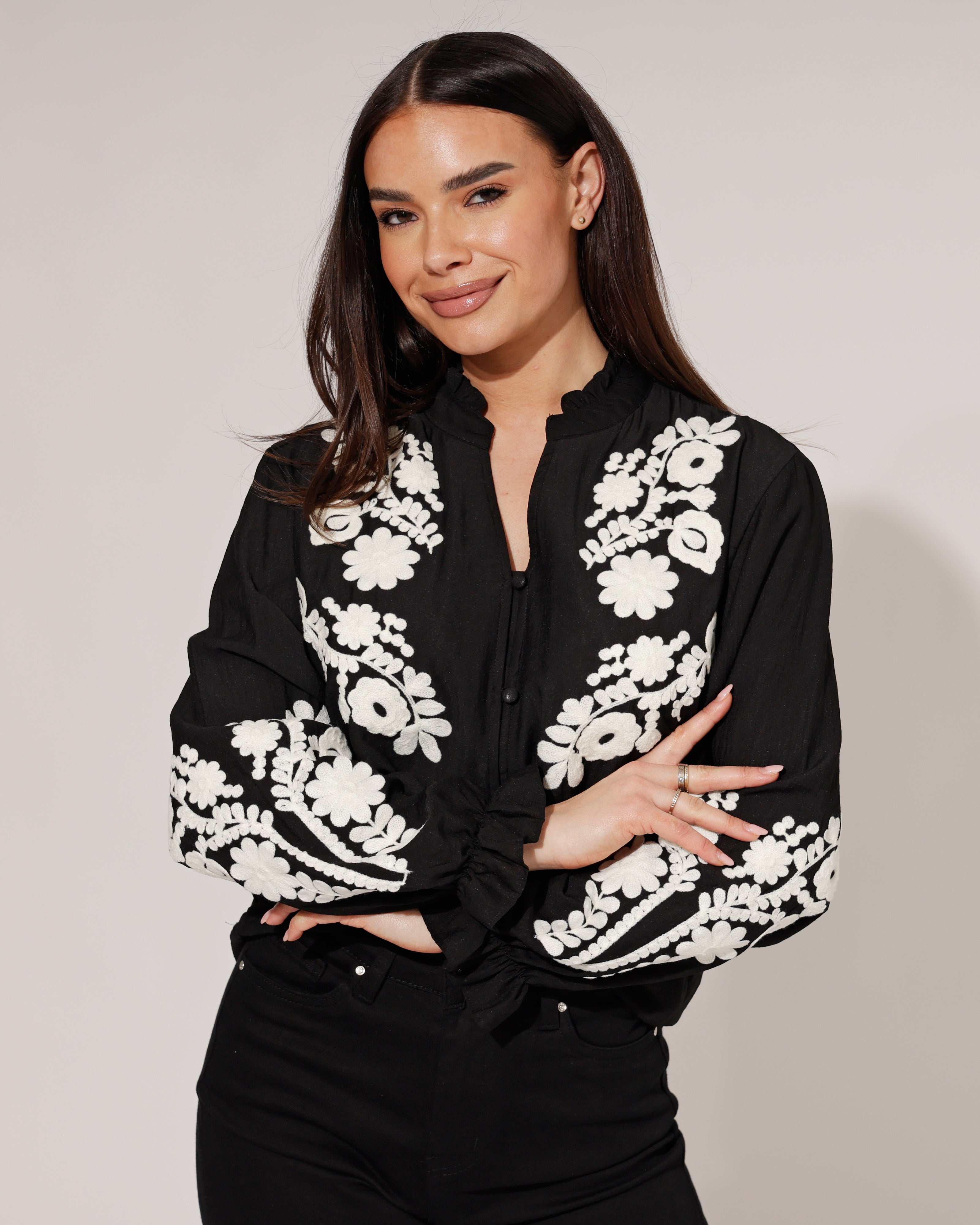 Blouse Milena Zwart