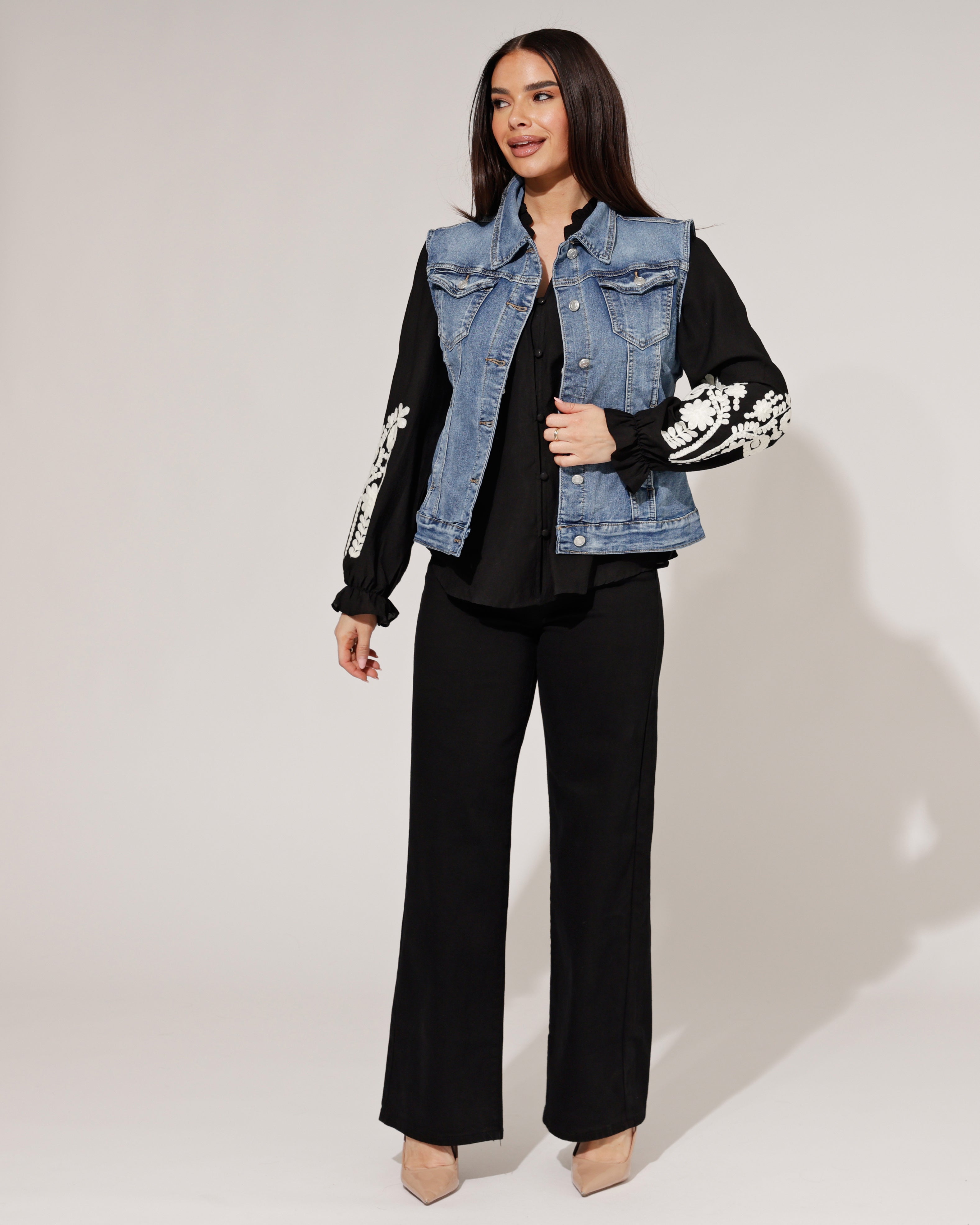 Ana & Lucy | Spijkergilet Pixy Blauw
