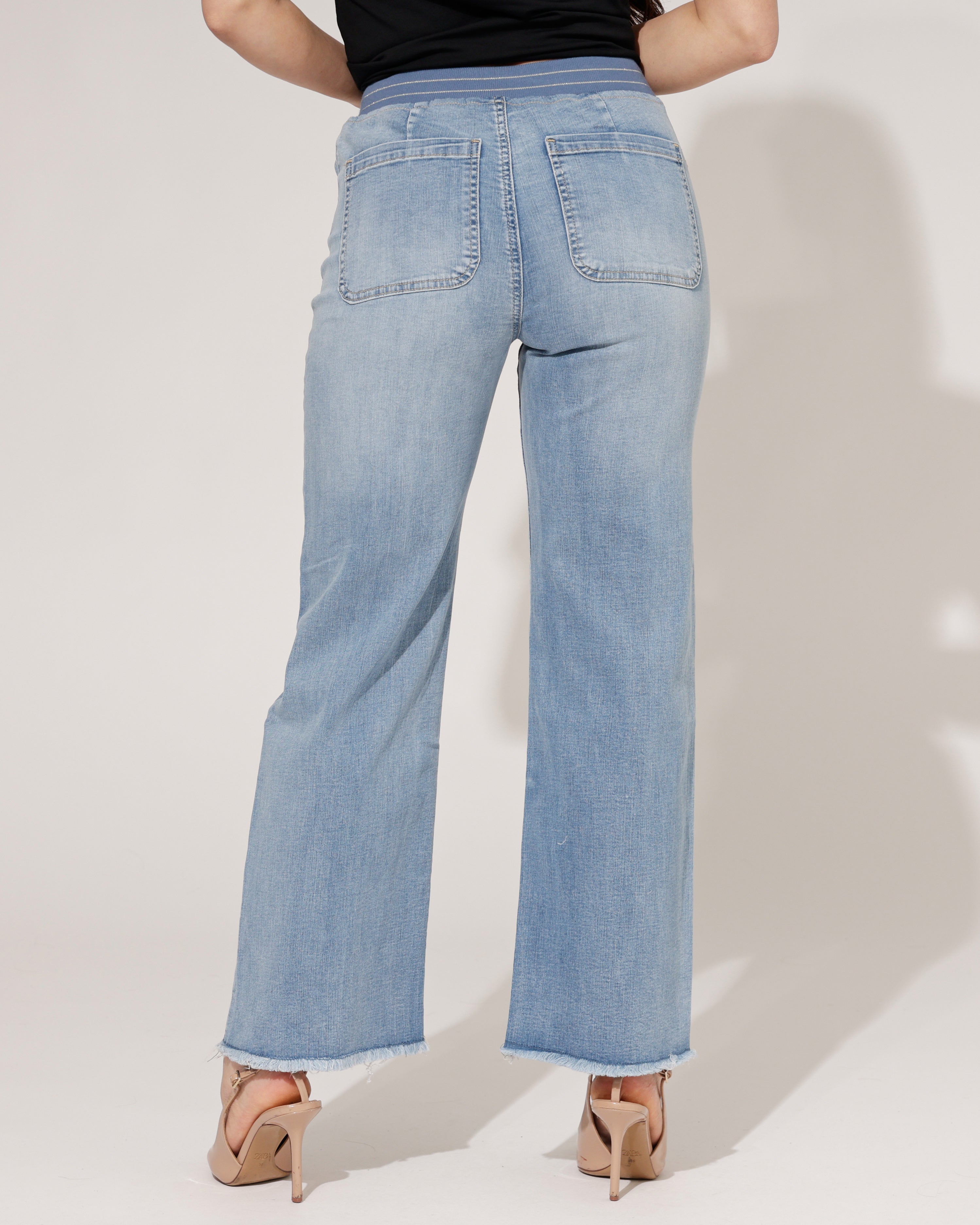 ZAC & ZOE | Wide leg jog jeans Sadie-N Lichtblauw