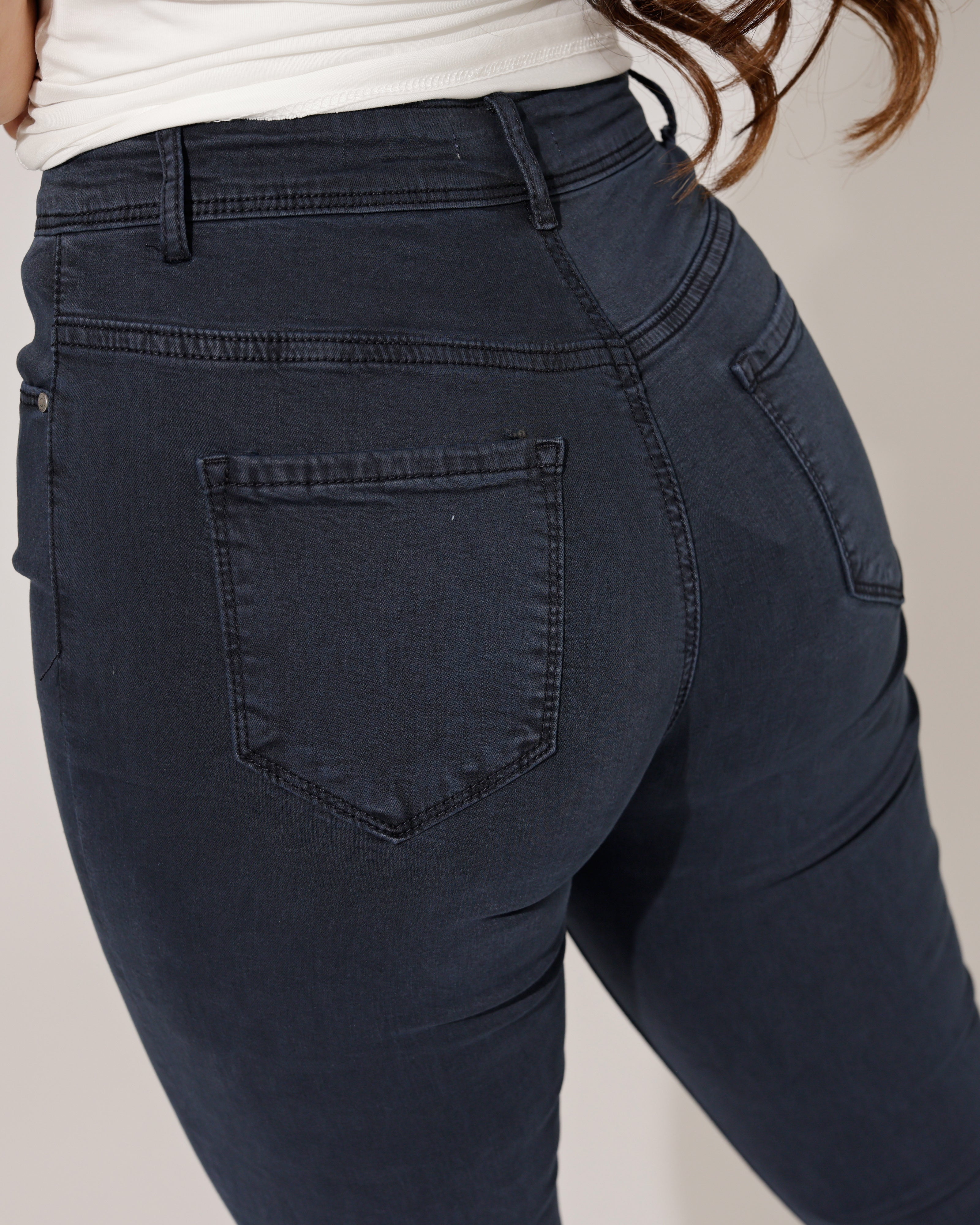 Goodies | Skinny jeans Lou-3 Donkerblauw