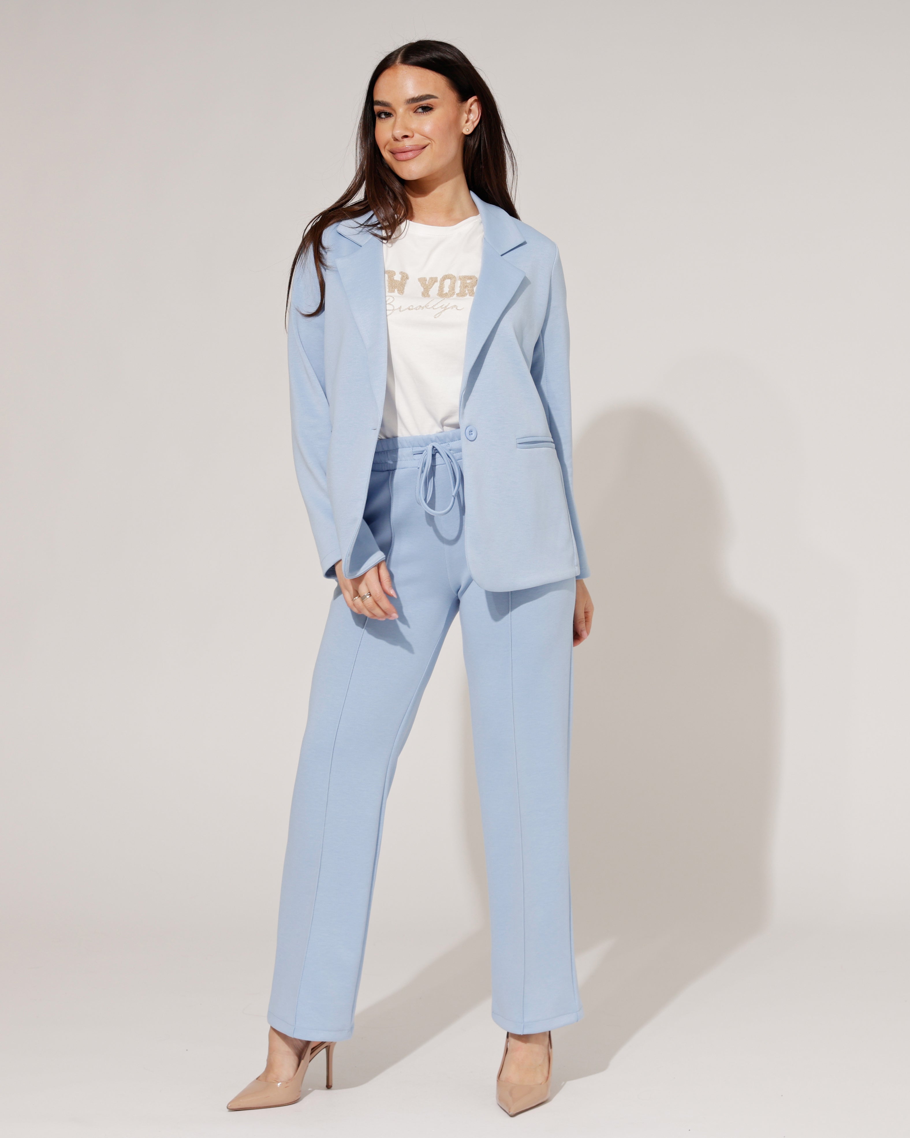 Rechte broek Marlot Lichtblauw