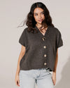Mouwloze vest Gigi Bruin