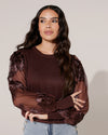 Top met voile mouwen Lela Bruin