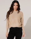 Top vleermuis mouwen en glitter Teddy Goud
