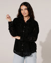 Kanten blouse Yara Zwart