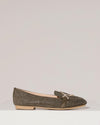 Loafer met strass en gesp Lizzy Donkergroen