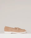 Loafer met goudkleurig detail Lesley Taupe