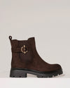 Chelsea boot met gesp Mika Donkerbruin