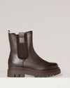 Chelsea boot met grove zool Nova Donkerbruin