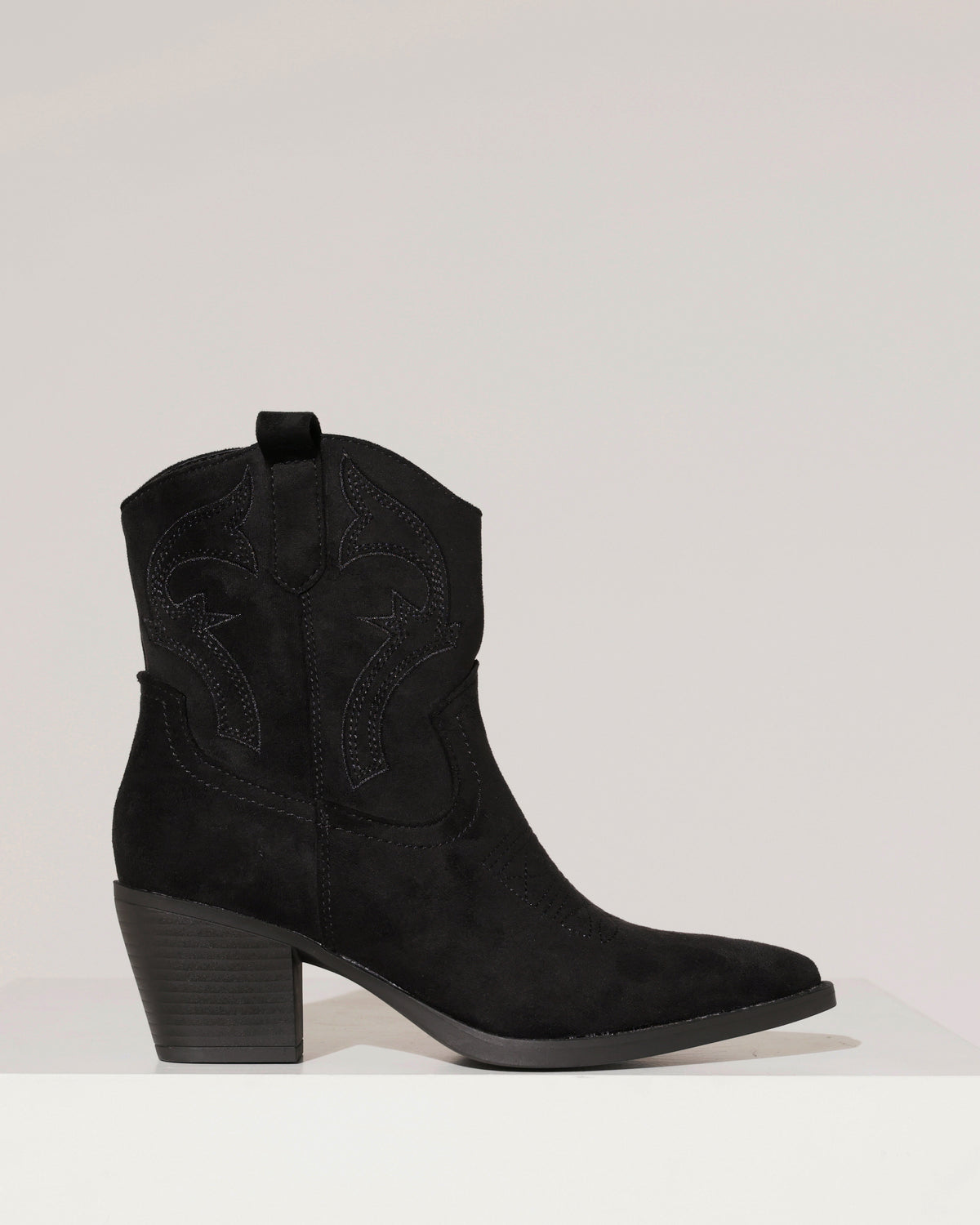 Cowboylaars met sierstiksels Jody Zwart