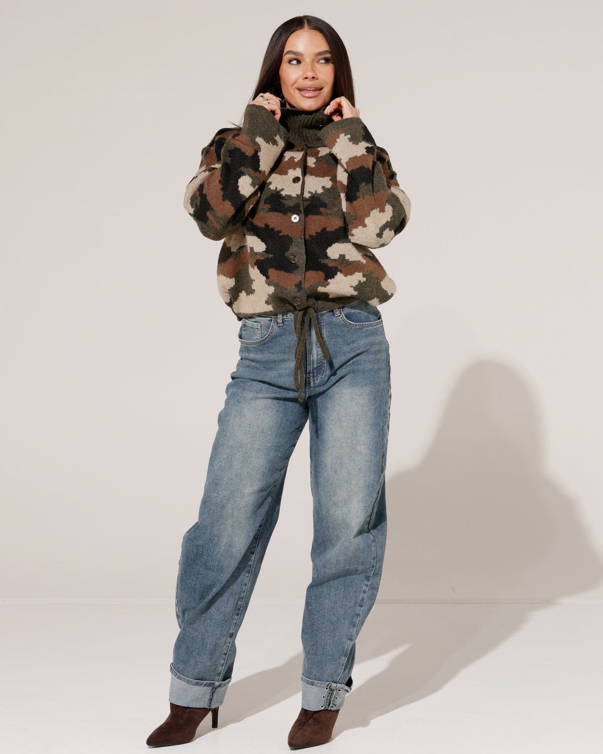 Vest met knopen en strik Trace Army