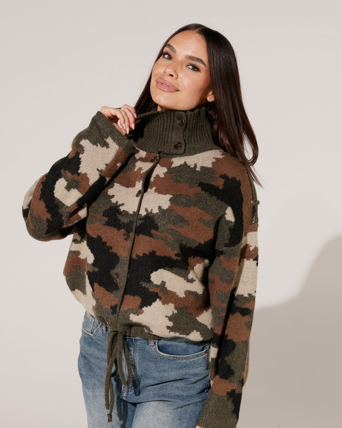 Vest met knopen en strik Trace Army